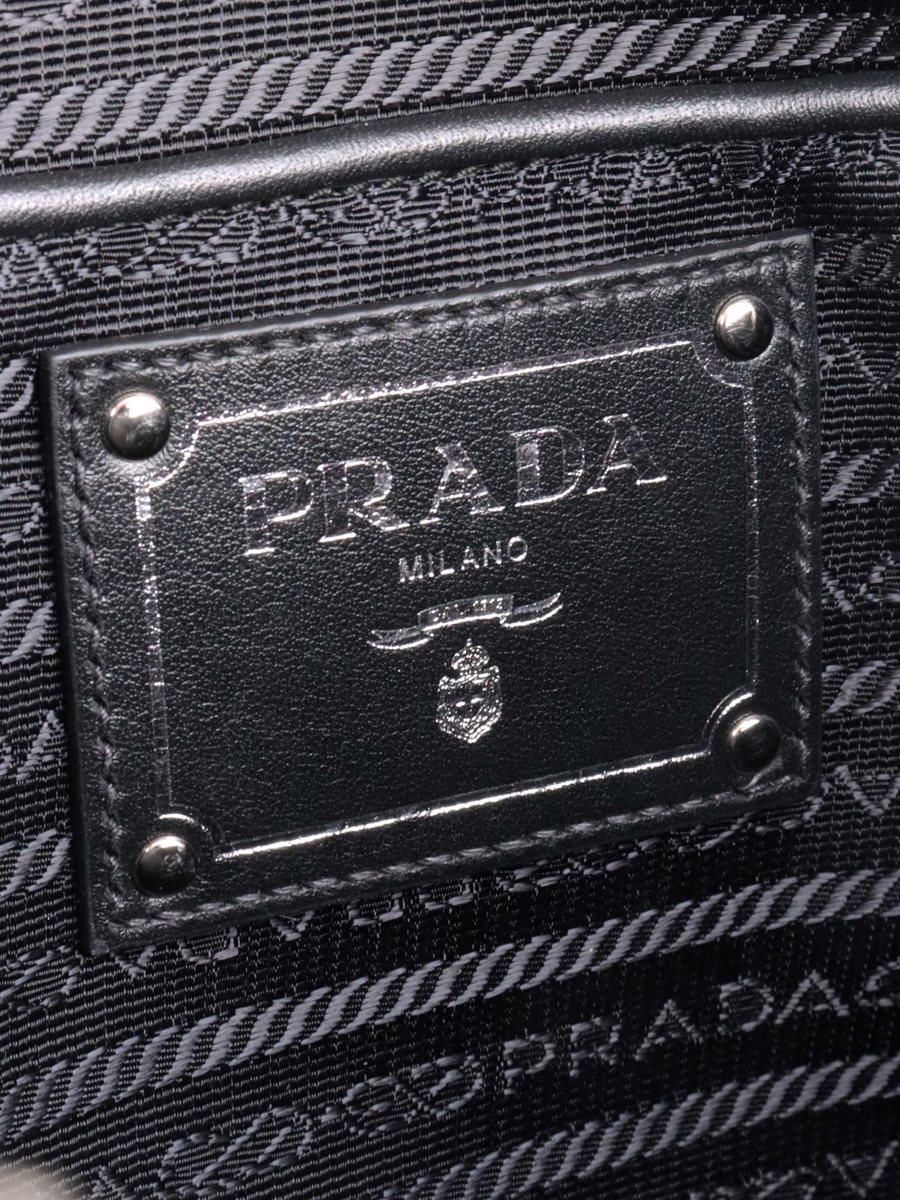 Prada Black Nylon Tote.