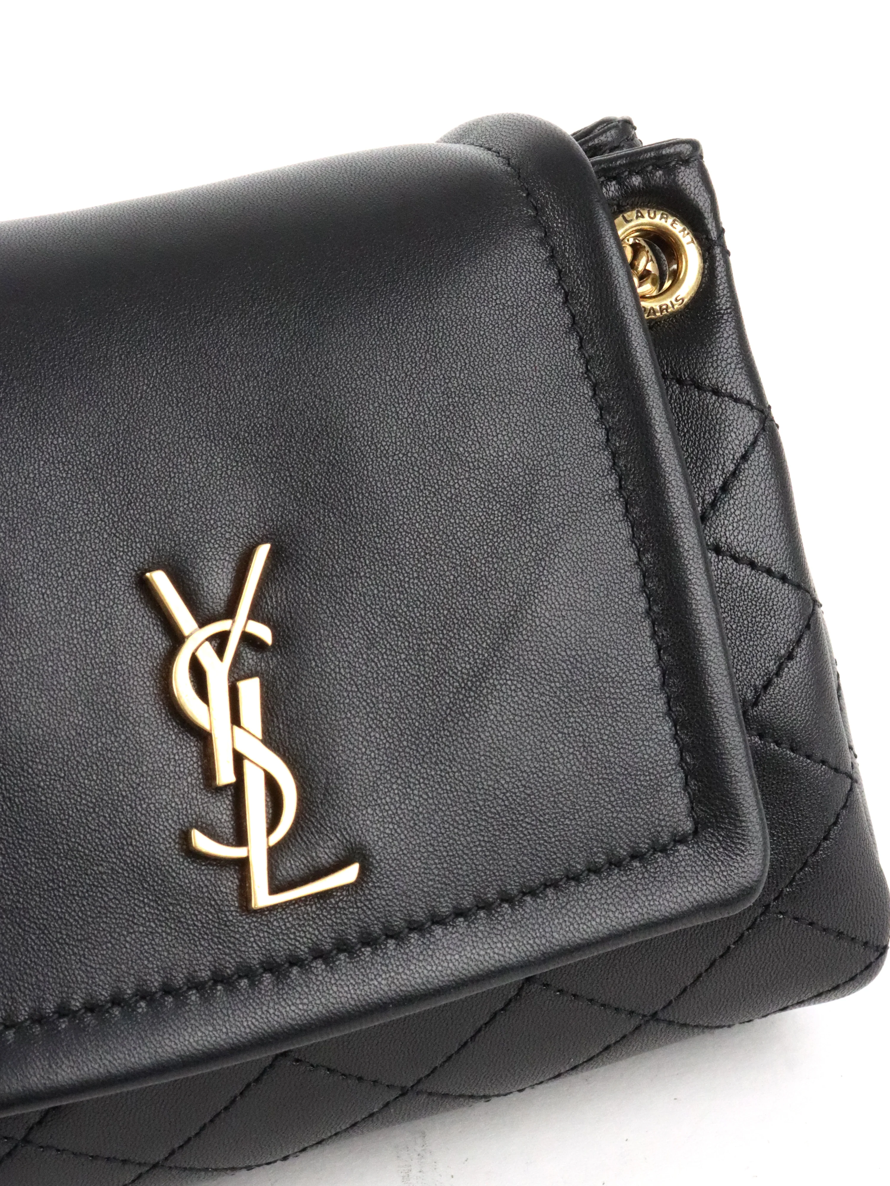 Saint Laurent Black Mini Nolita Shoulder Bag