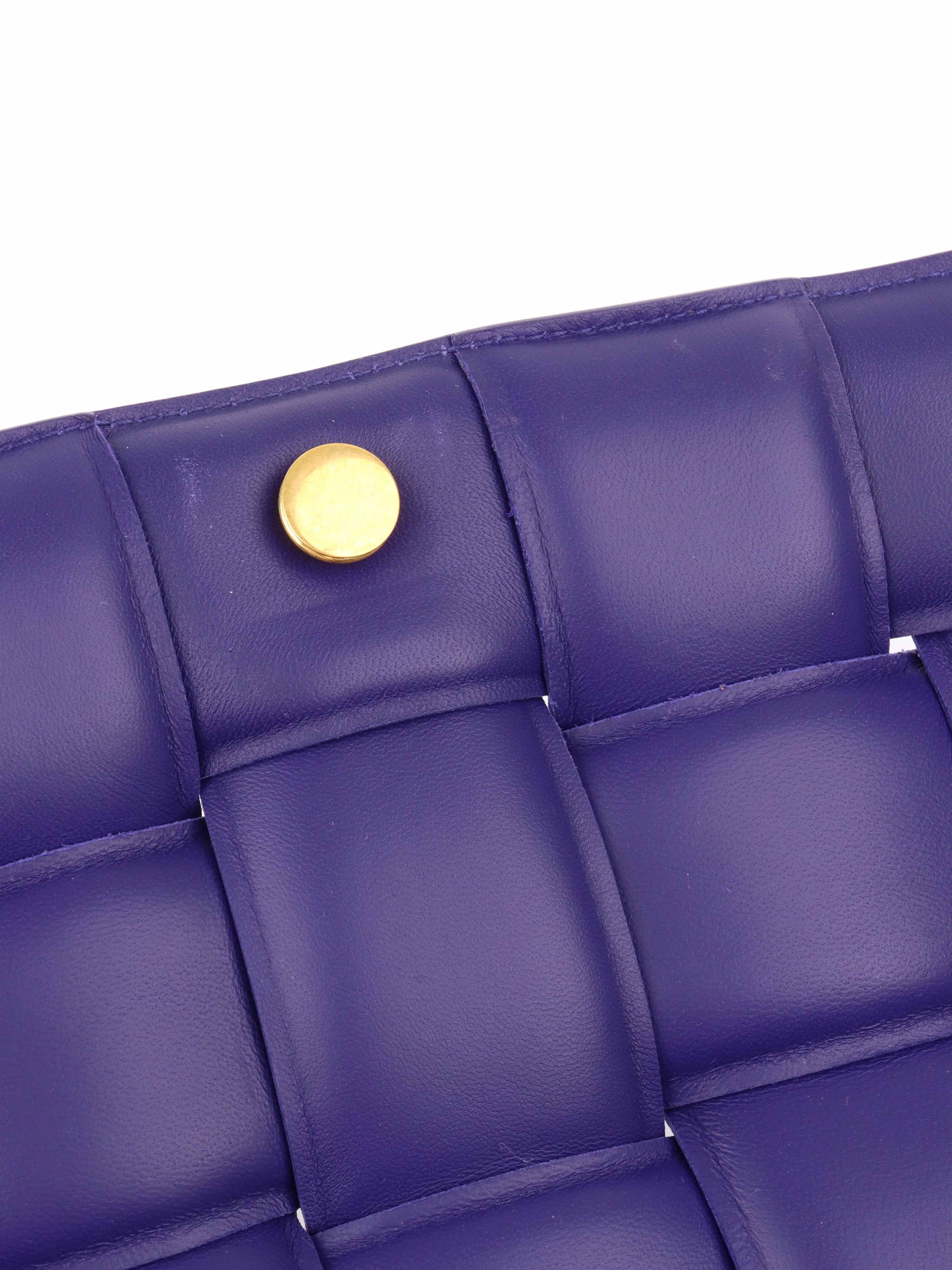 Bottega Veneta Purple Padded Chain Casette Bag.