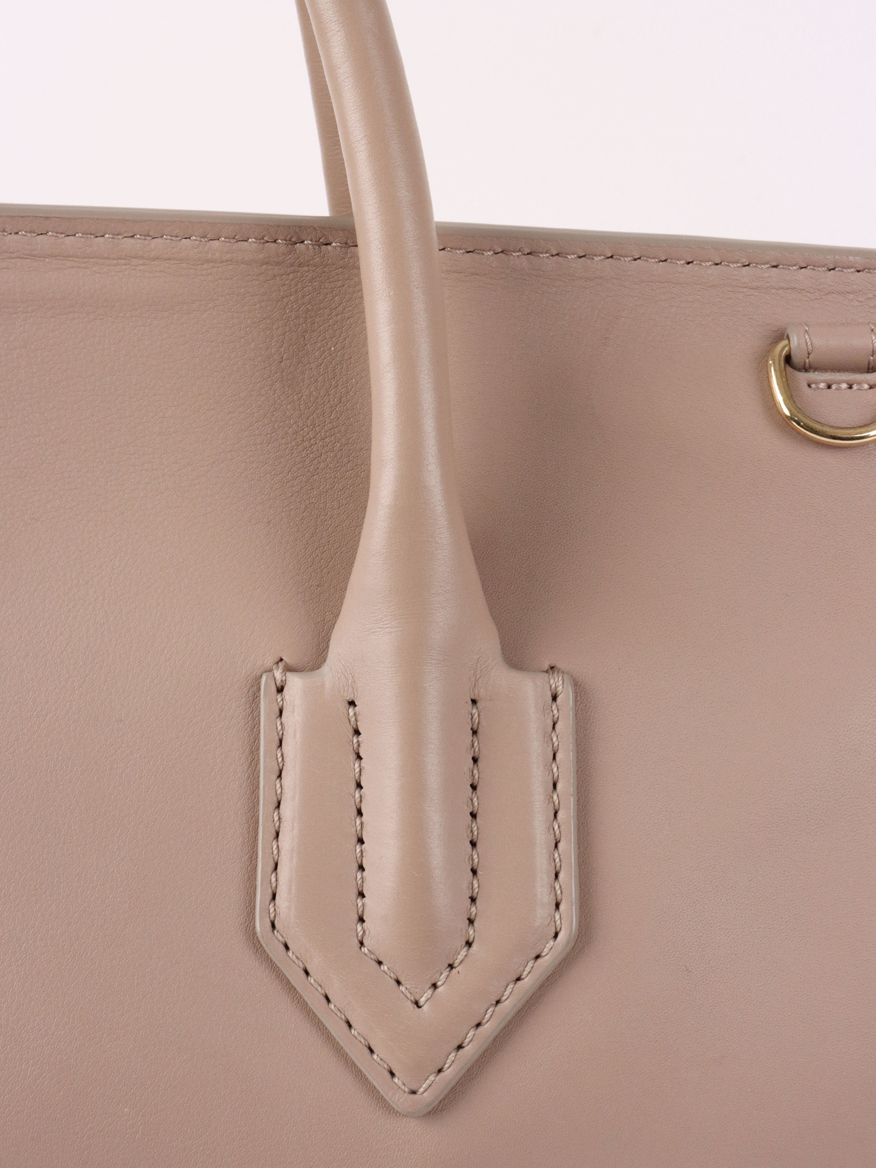 Versace Nude Leather Palazzo Empire Tote