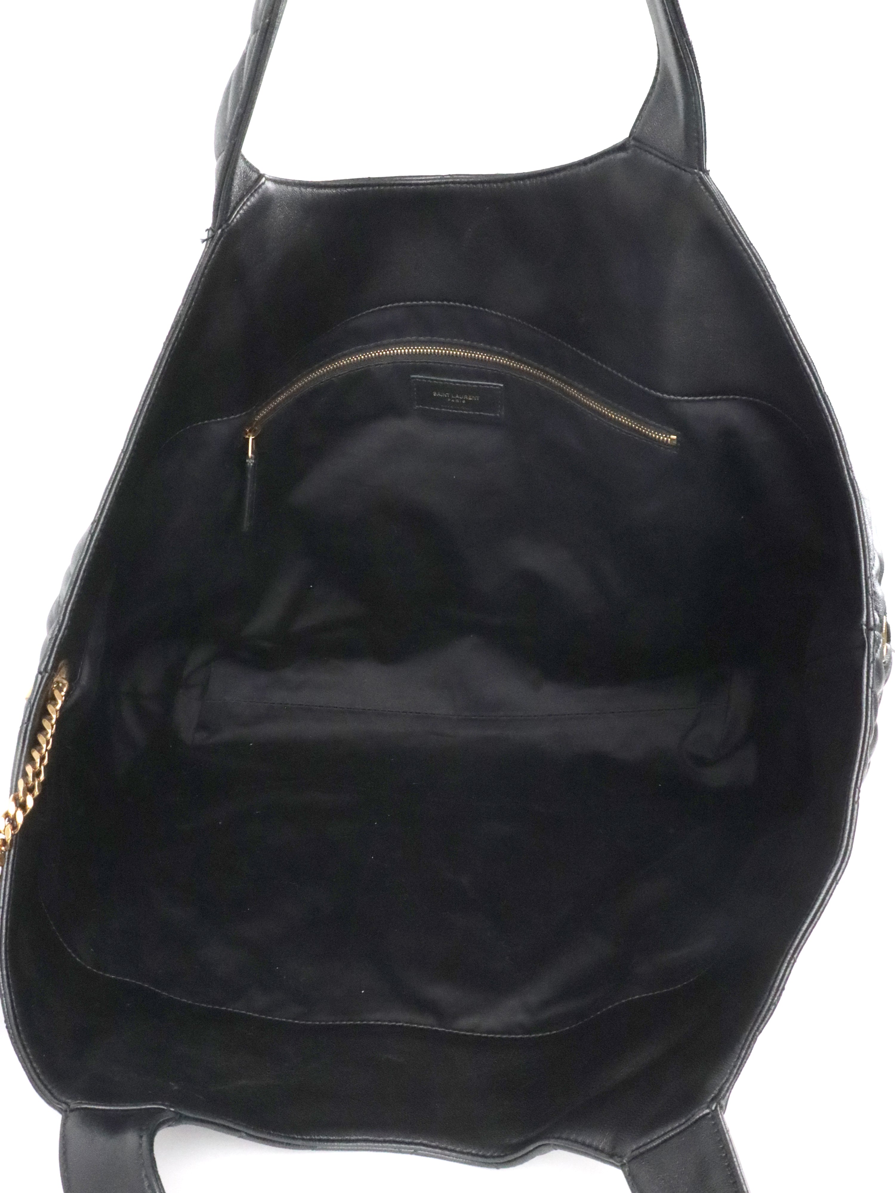 Saint Laurent Black Icare Maxi Shopping Bag