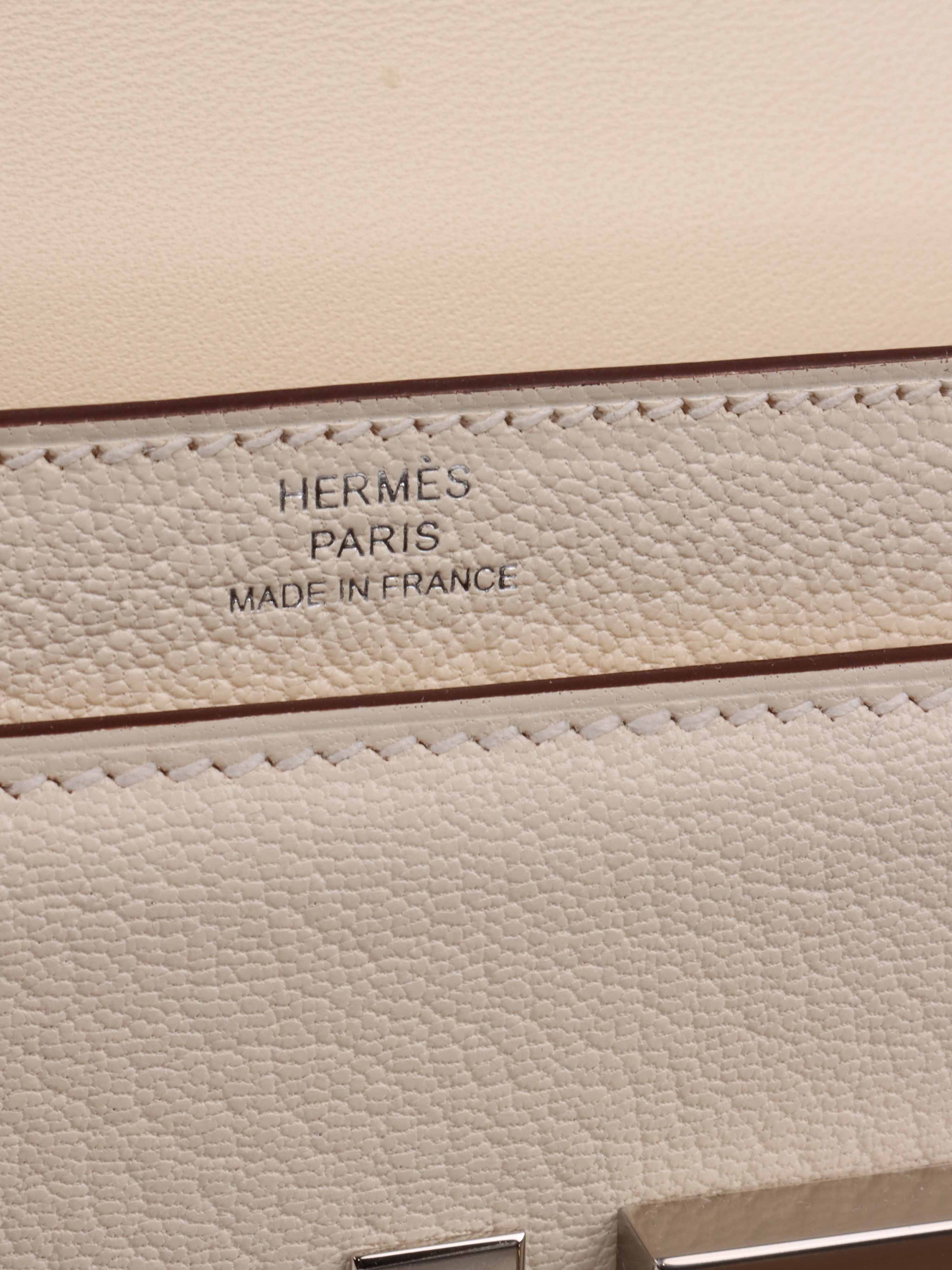 Hermes Mini Verrou Bag Chevre Mysore Nata With Havane/Tchai/Etoupe Hardware Stamp Z