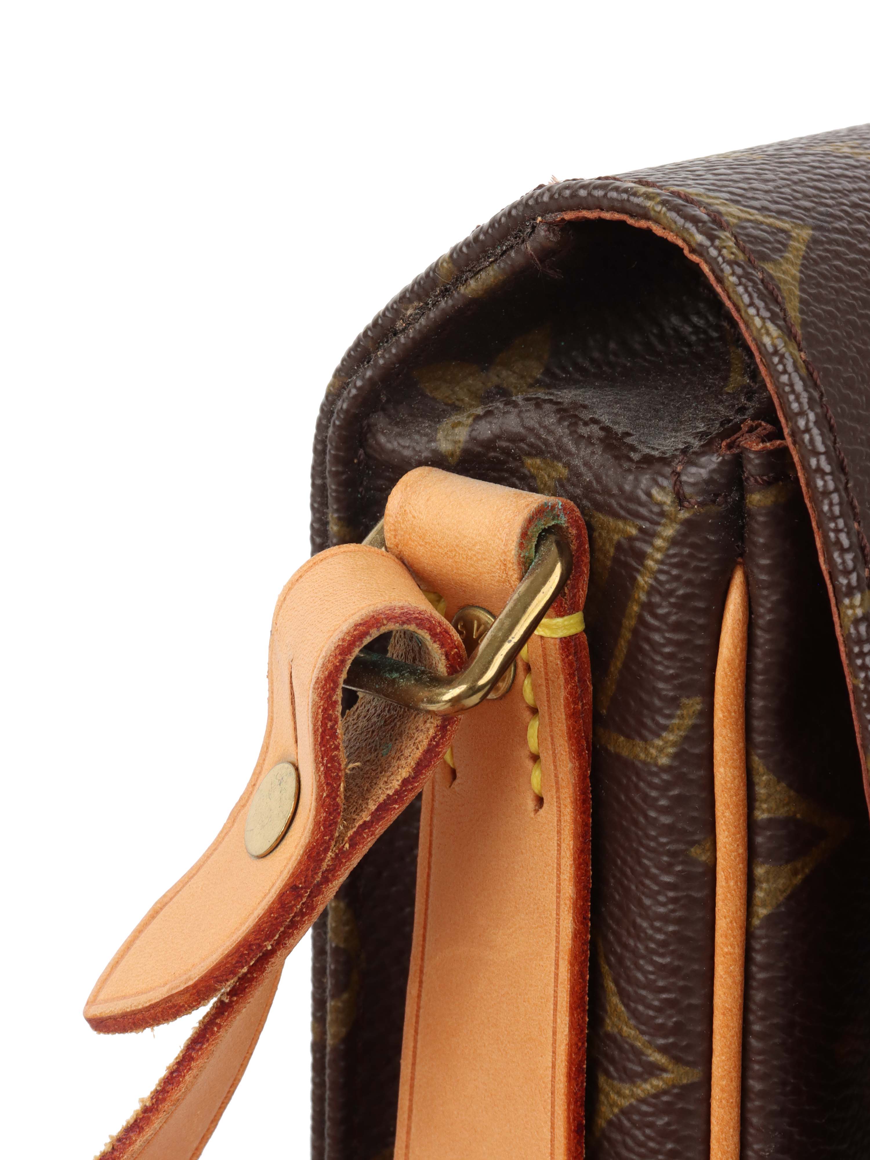 Louis Vuitton Monogram Cartouchiere PM Bag.