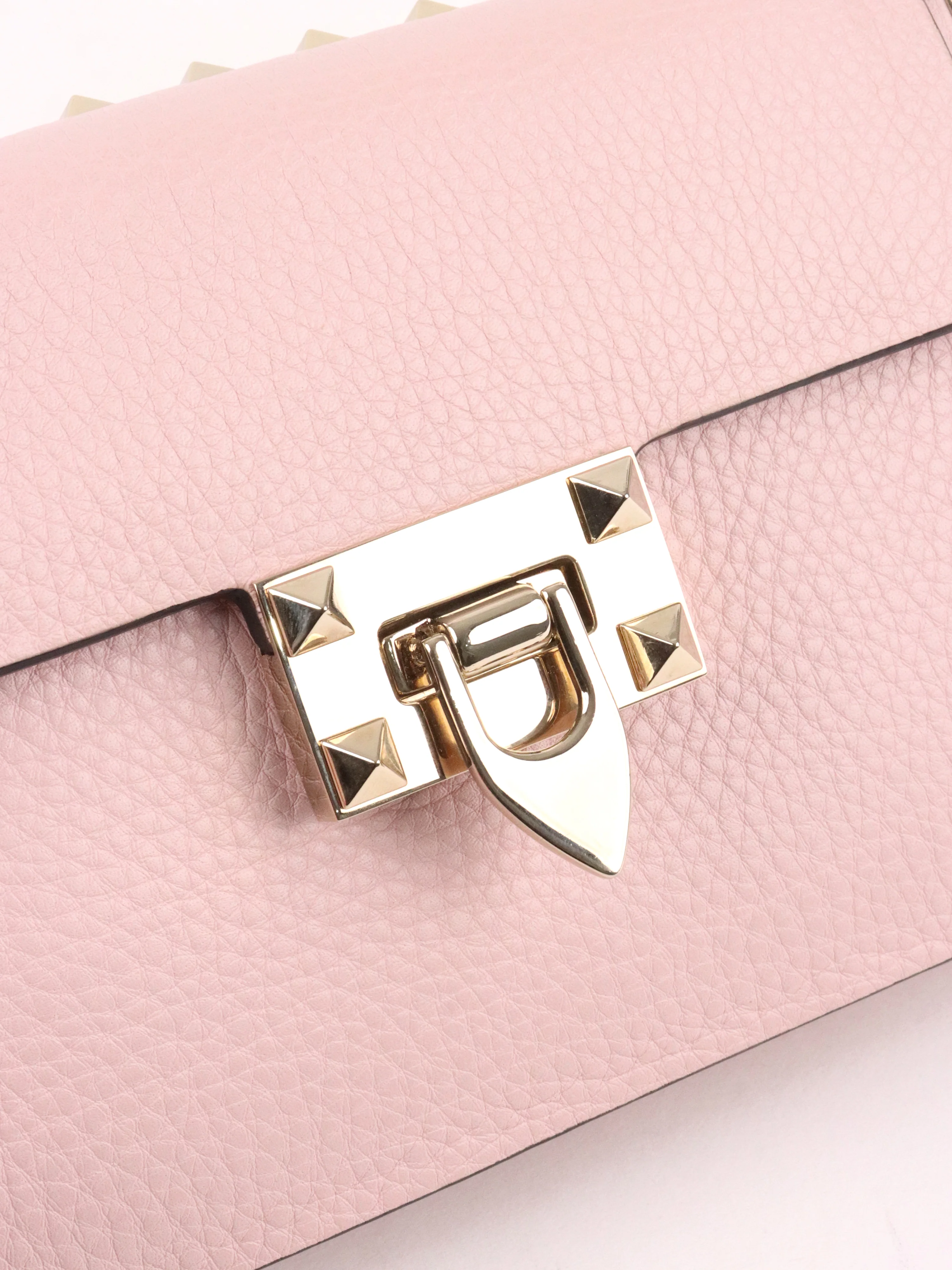 Valentino Rose Quartz Rockstuds Crossbody Bag