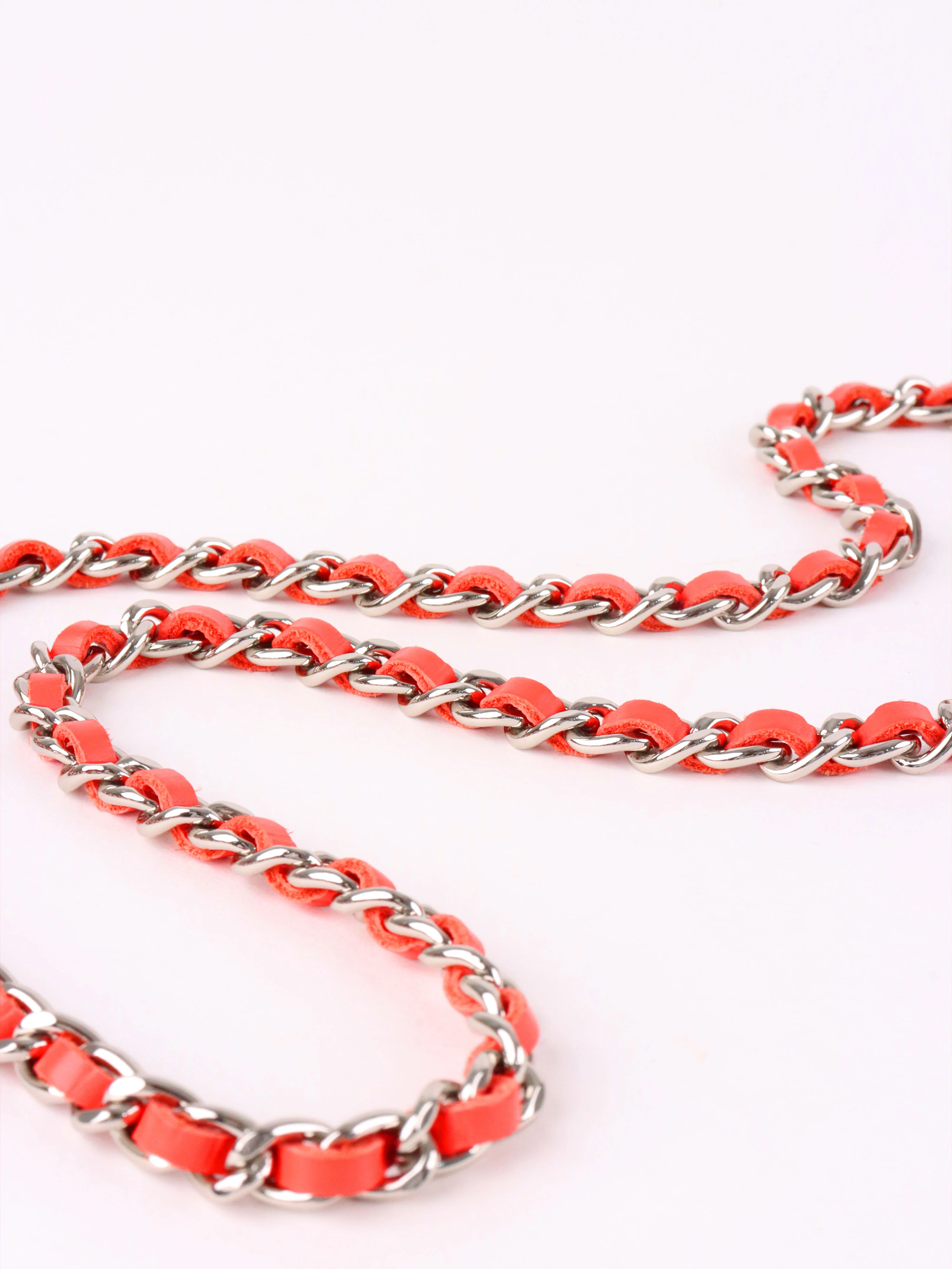 Chanel Red Patent Wallet on Chain SHW