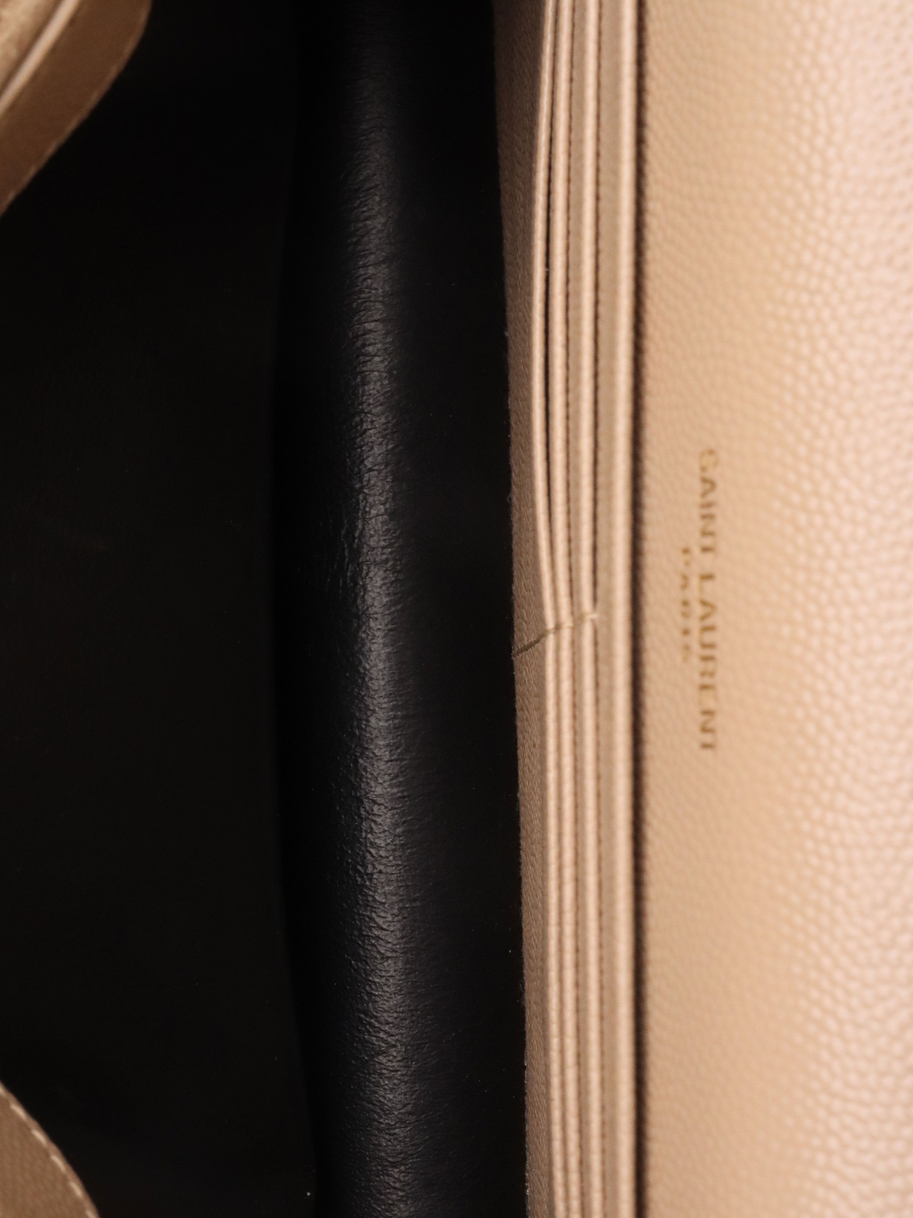 Saint Laurent Small Beige Kate Bag with Tassel