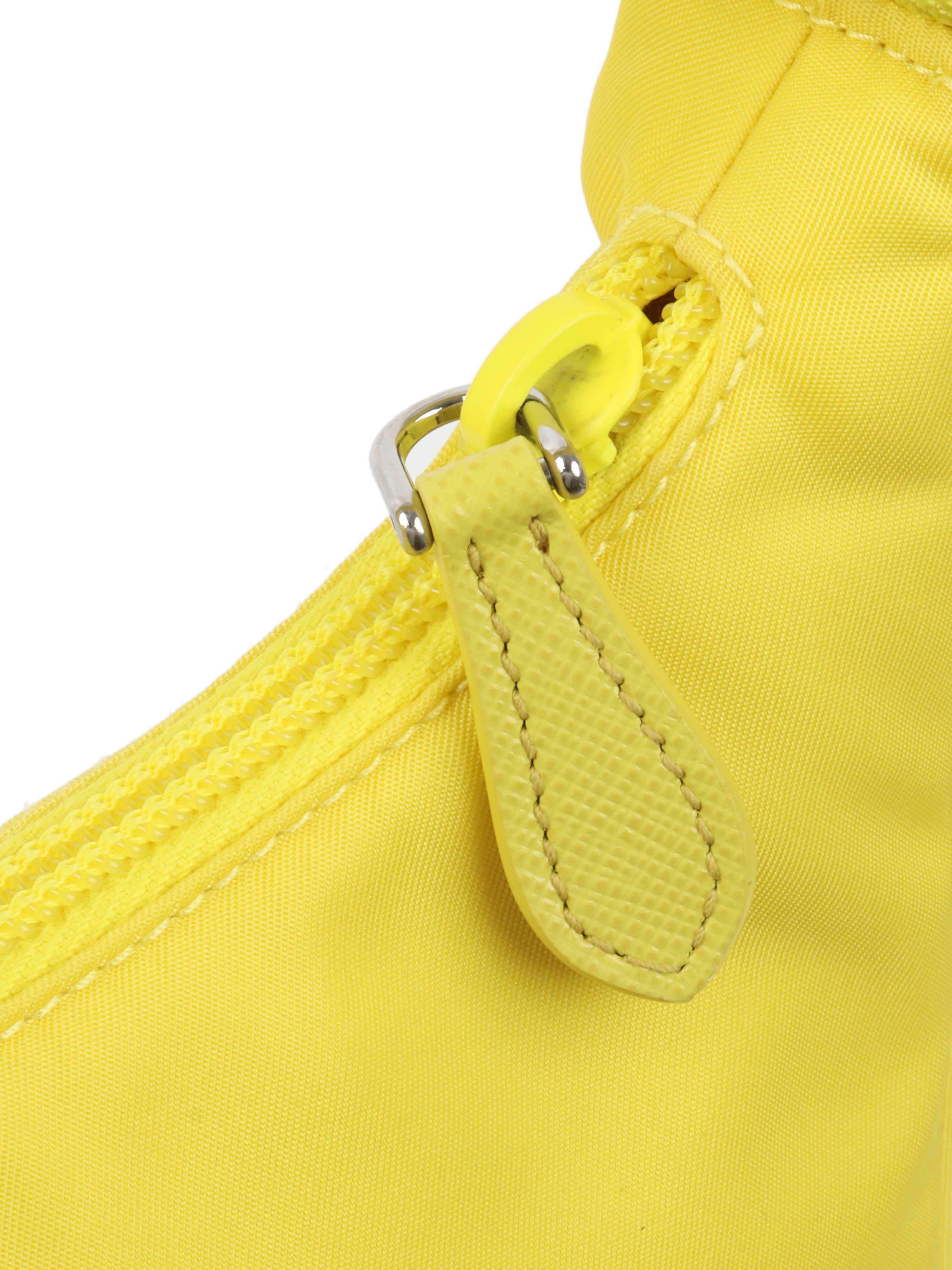 Prada Yellow Re-Nylon Re-Edition 2000 Bag.