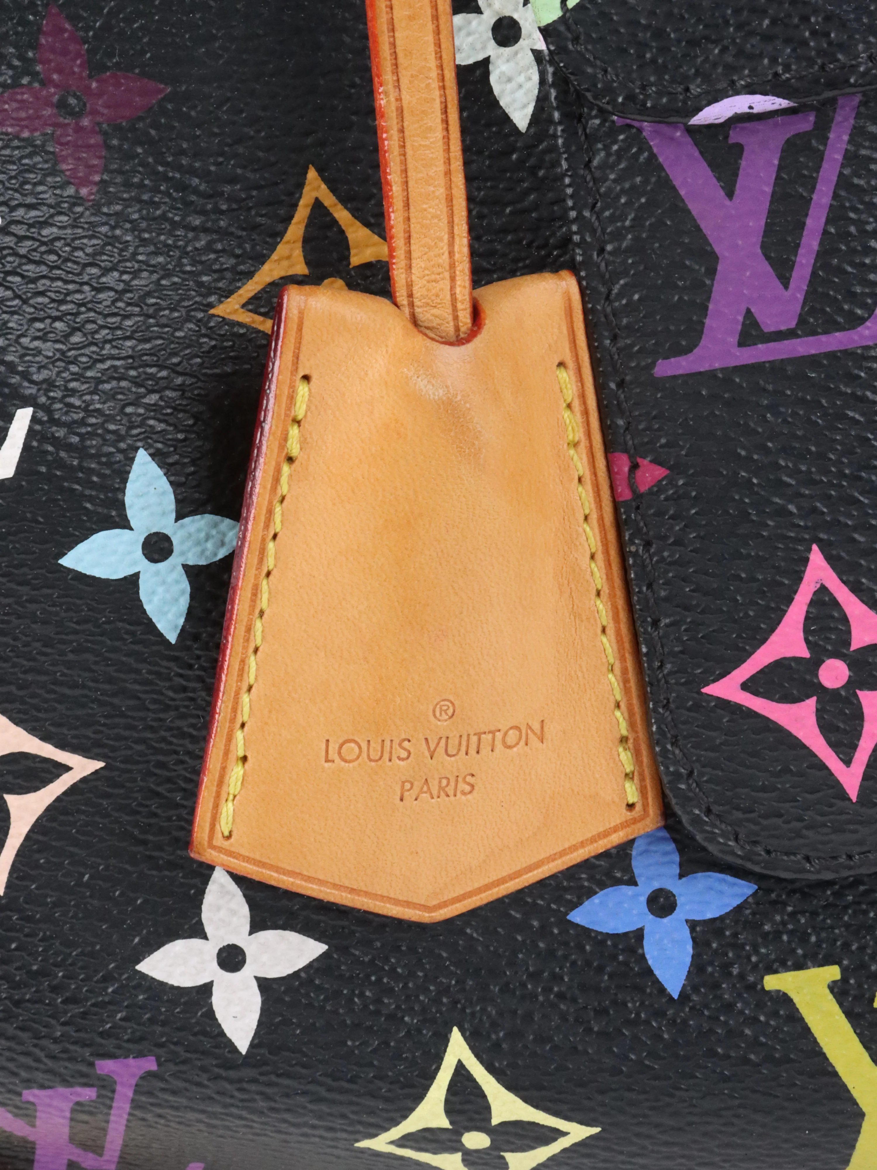 Louis Vuitton x Takashi Murakami Limited Edition Black Monogram Multicolor Speedy 30