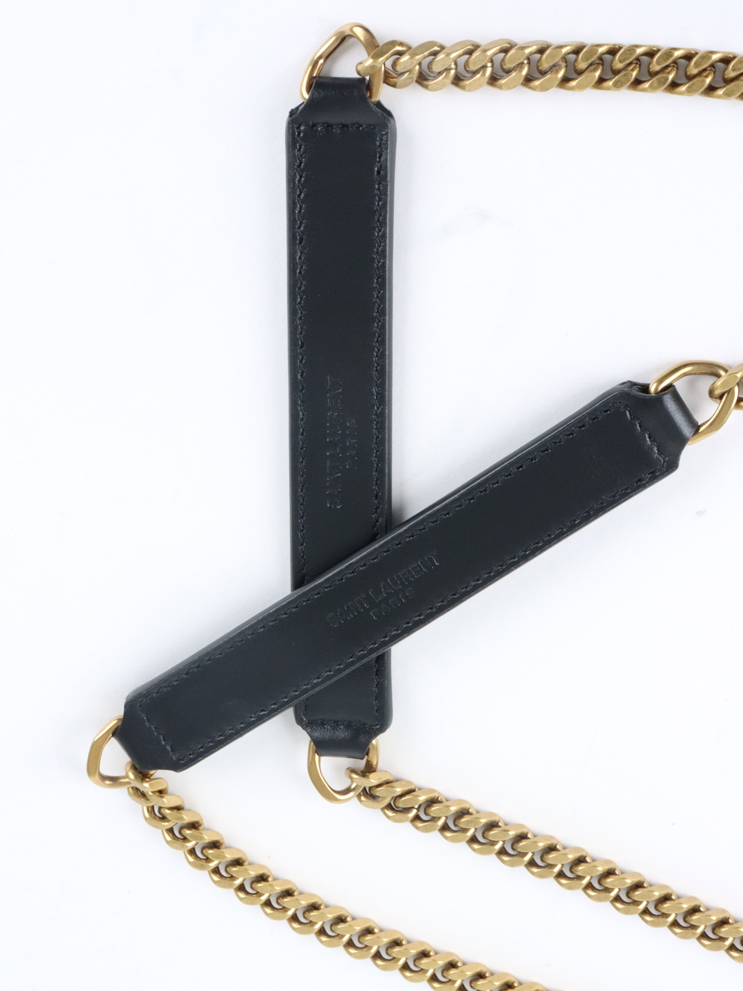 Saint Laurent Small Black LouLou Shouder Bag GHW