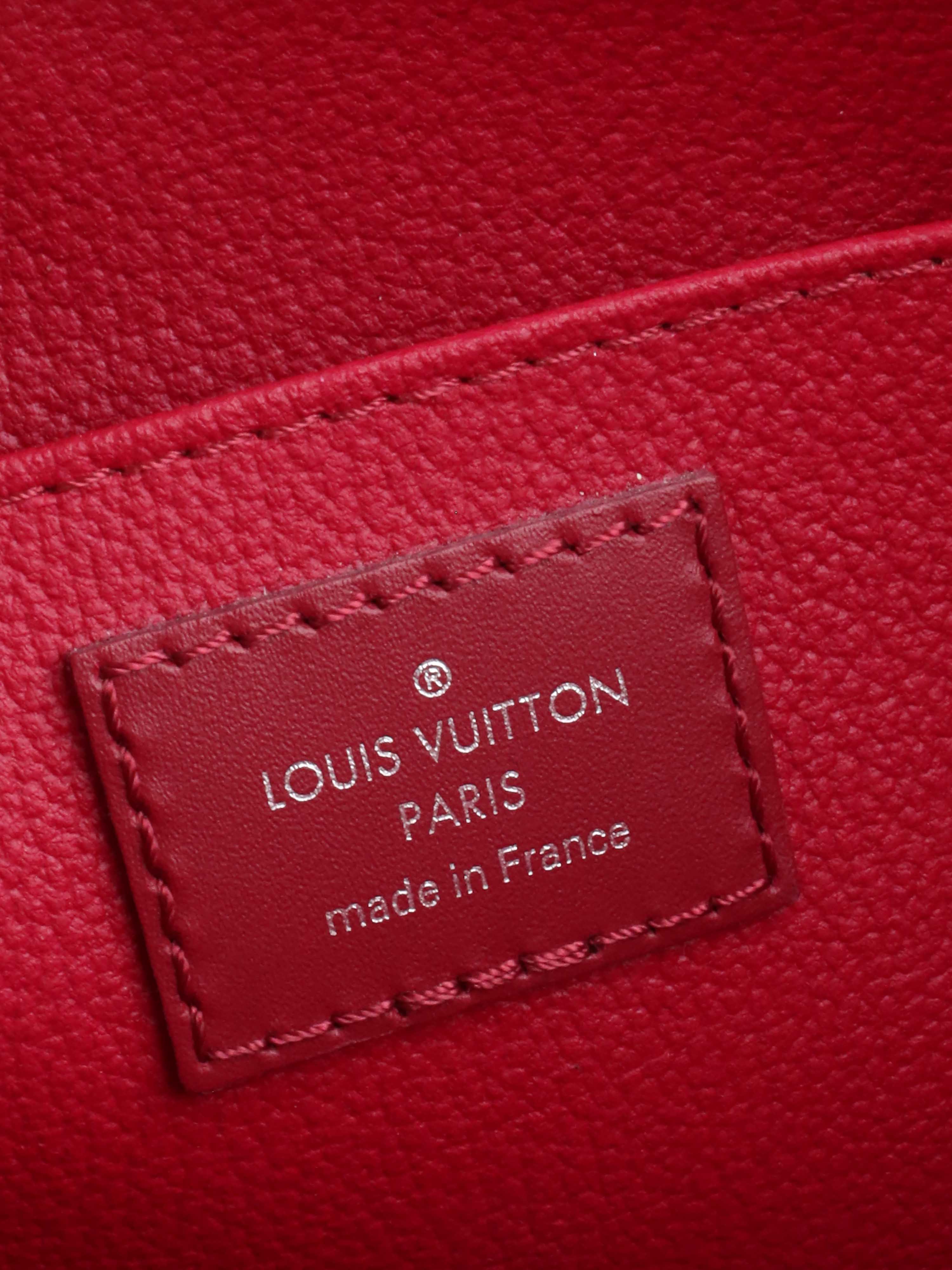 Louis Vuitton Red Epi Leather Toiletry Pochette.