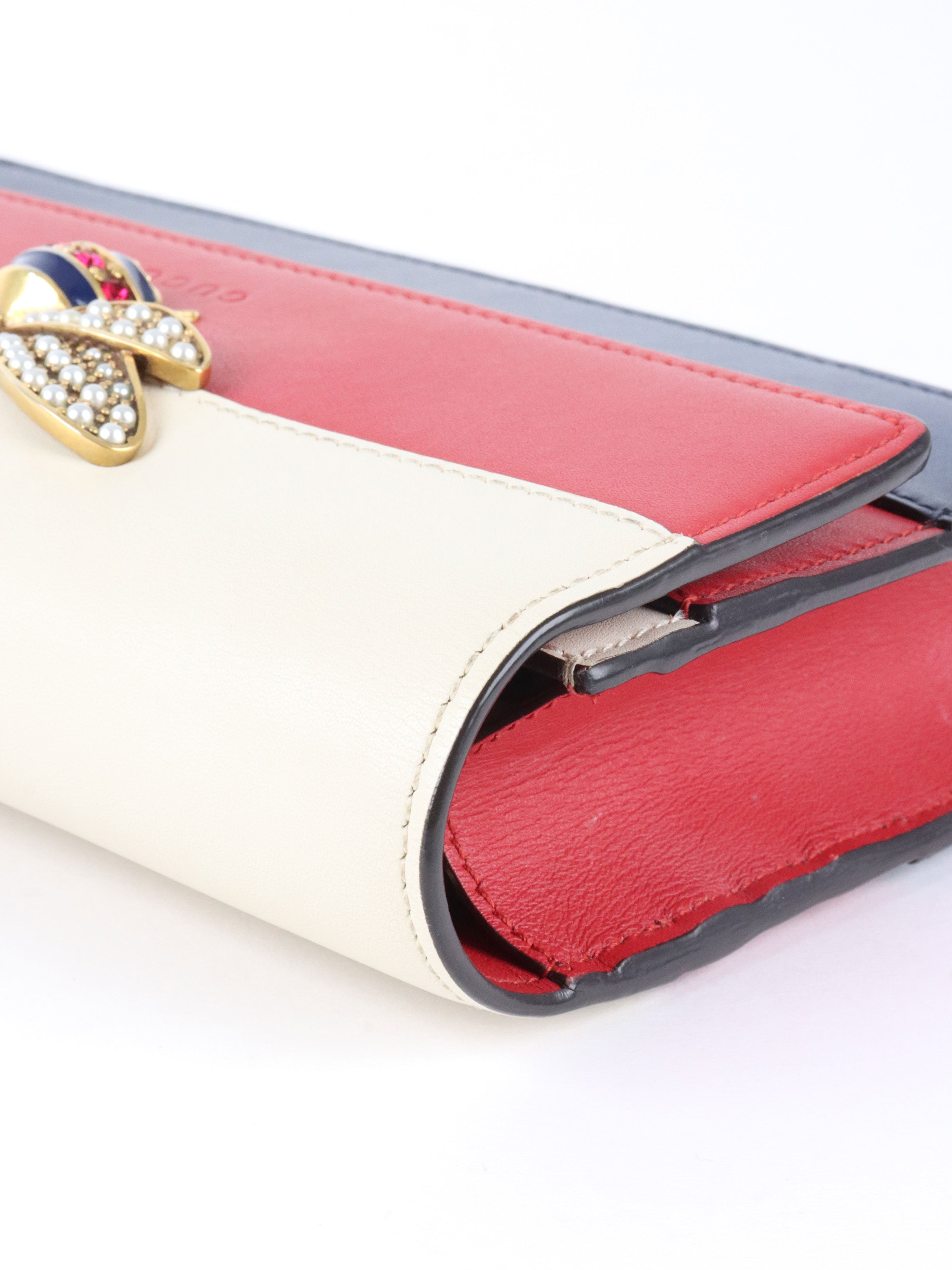 Gucci Tri-color Queen Margaret Wallet on Chain