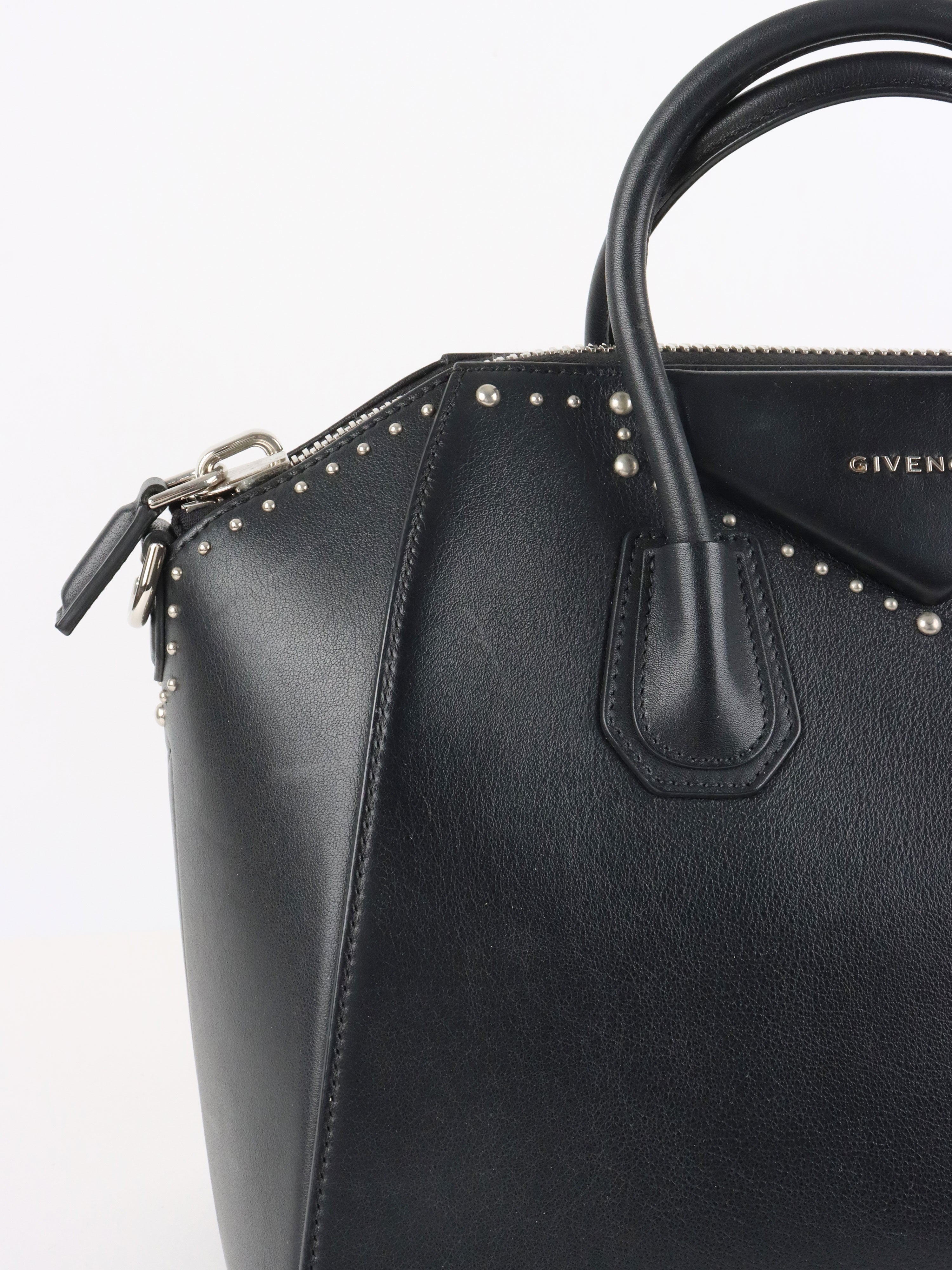Givenchy Black Large Studs Antigona Bag