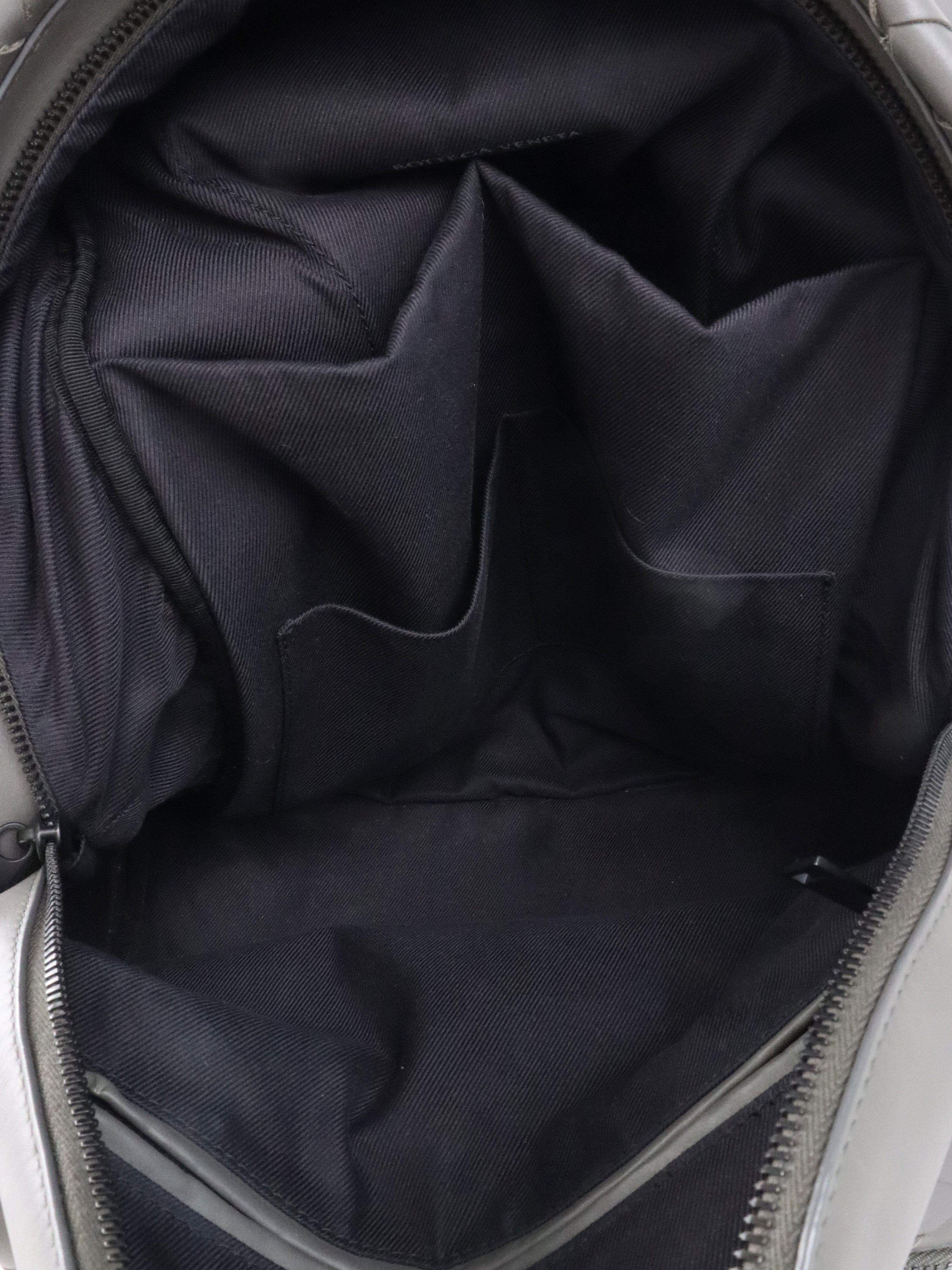 Bottega Veneta Grey Intrecciato Leather Backpack