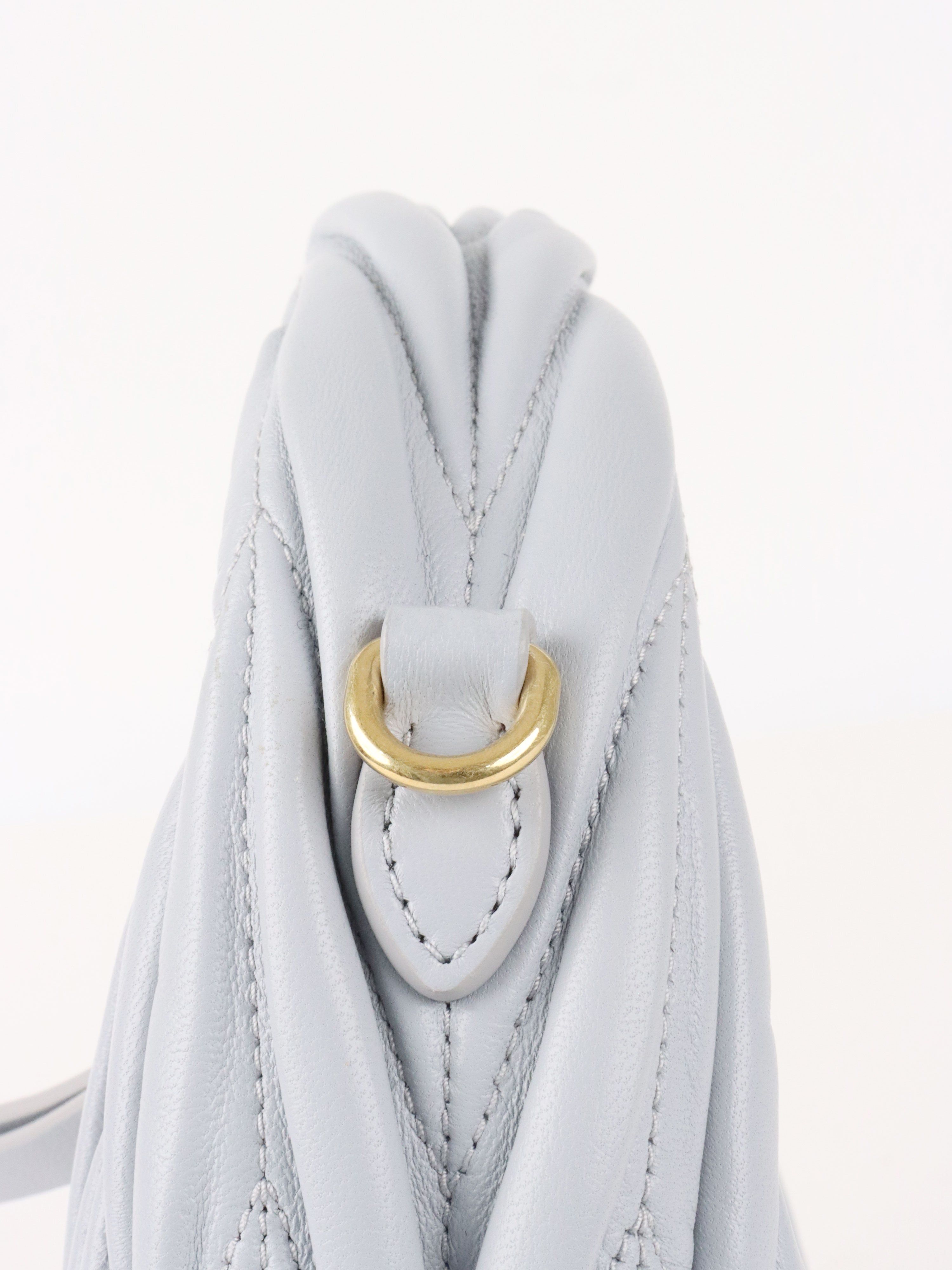 Miu Miu Powder Blue Wander Hobo Mini-Bag