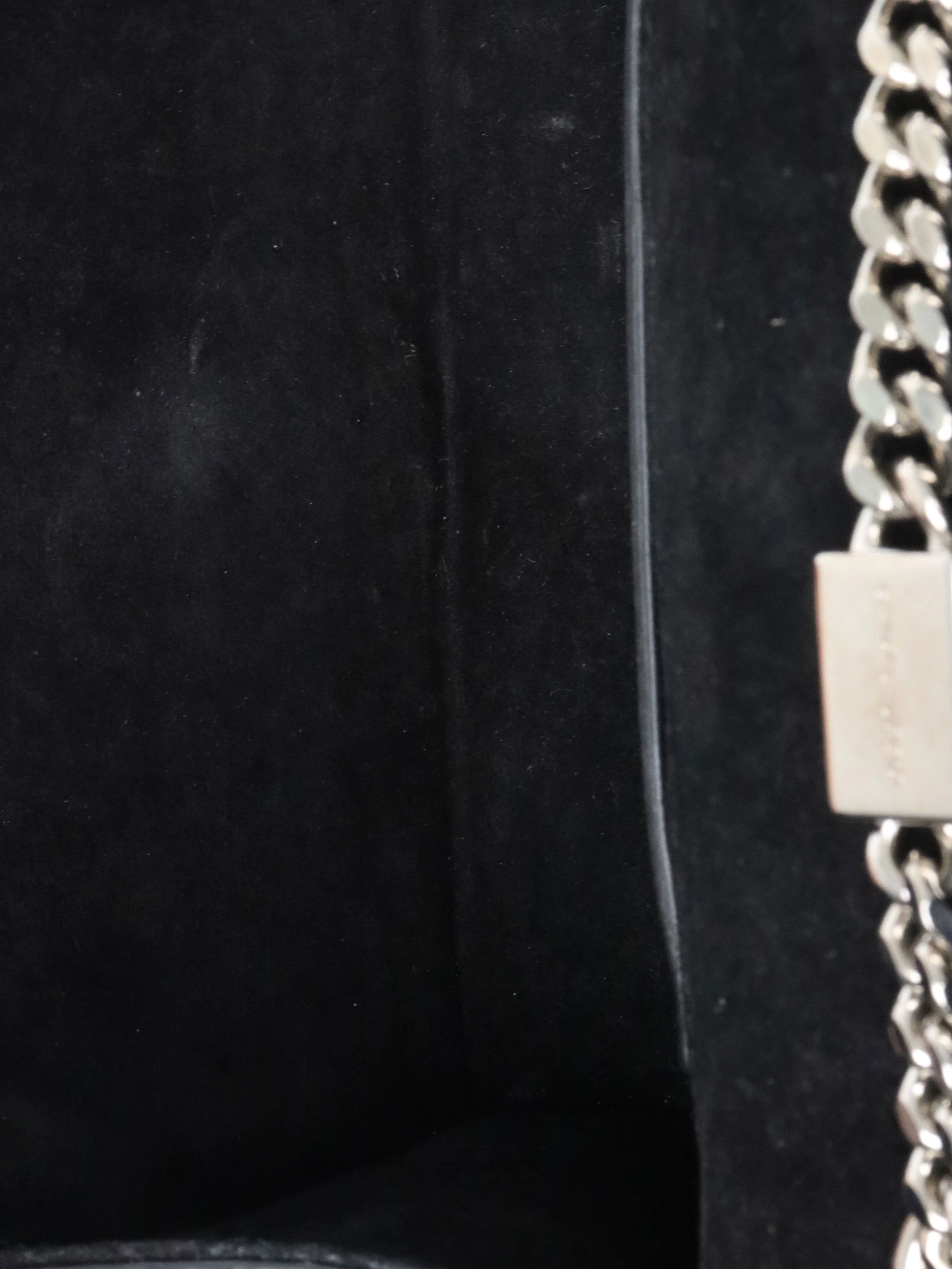 Saint Laurent Black Small Croc Embossed Kate Tassel SHW