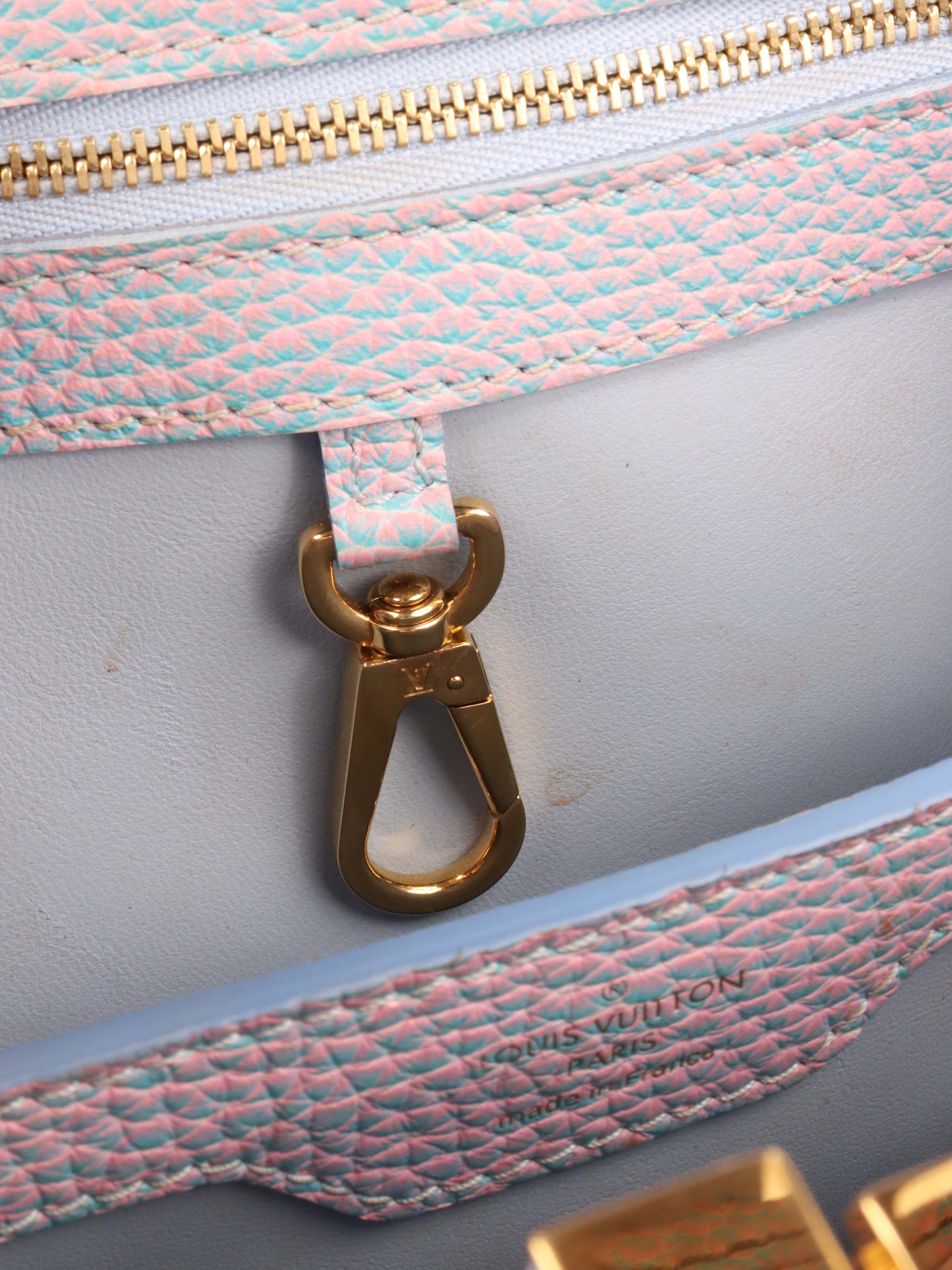 Louis Vuitton Pink 
Blue Capucines.