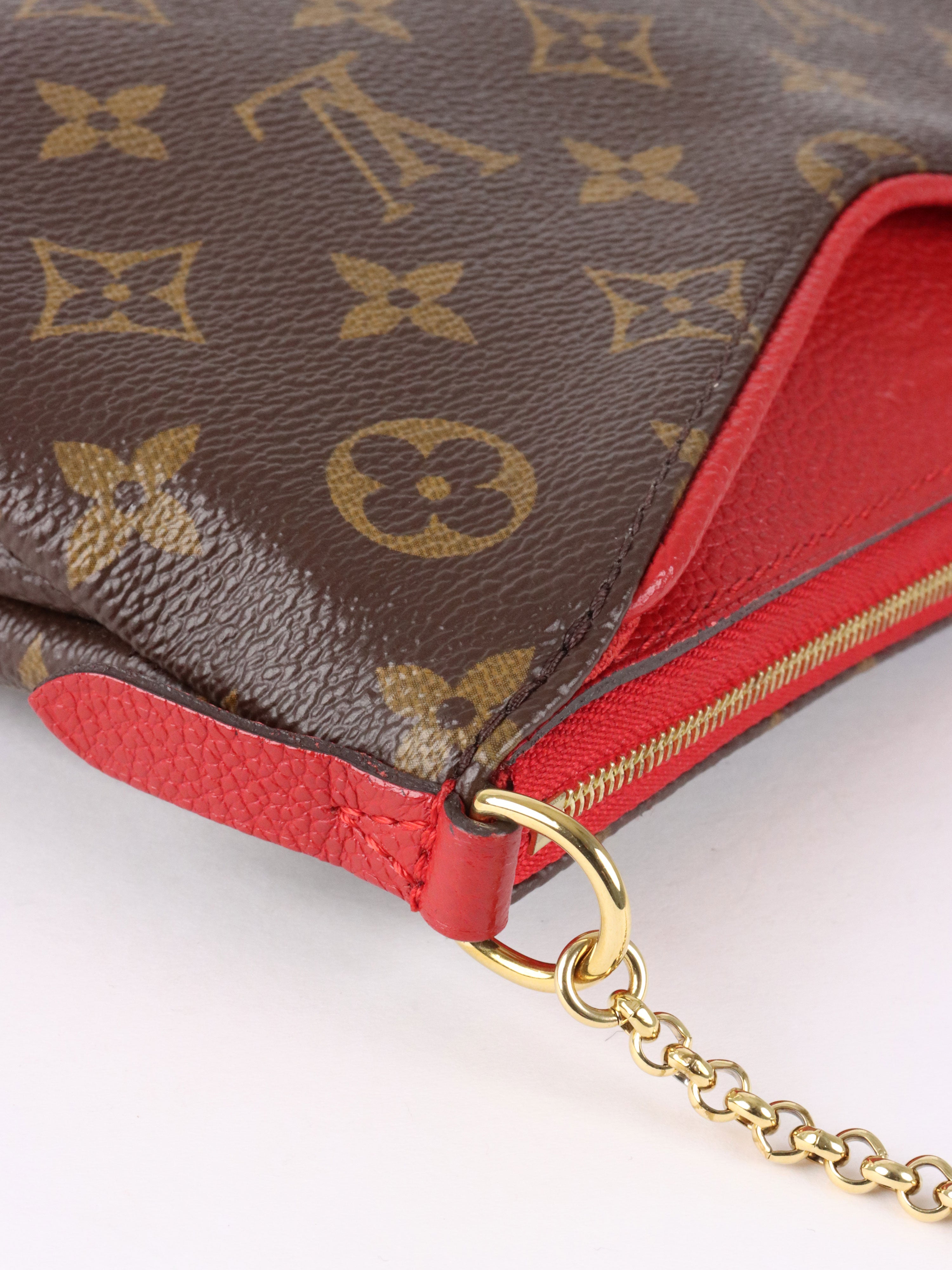 Louis Vuitton Red Pallas Clutch