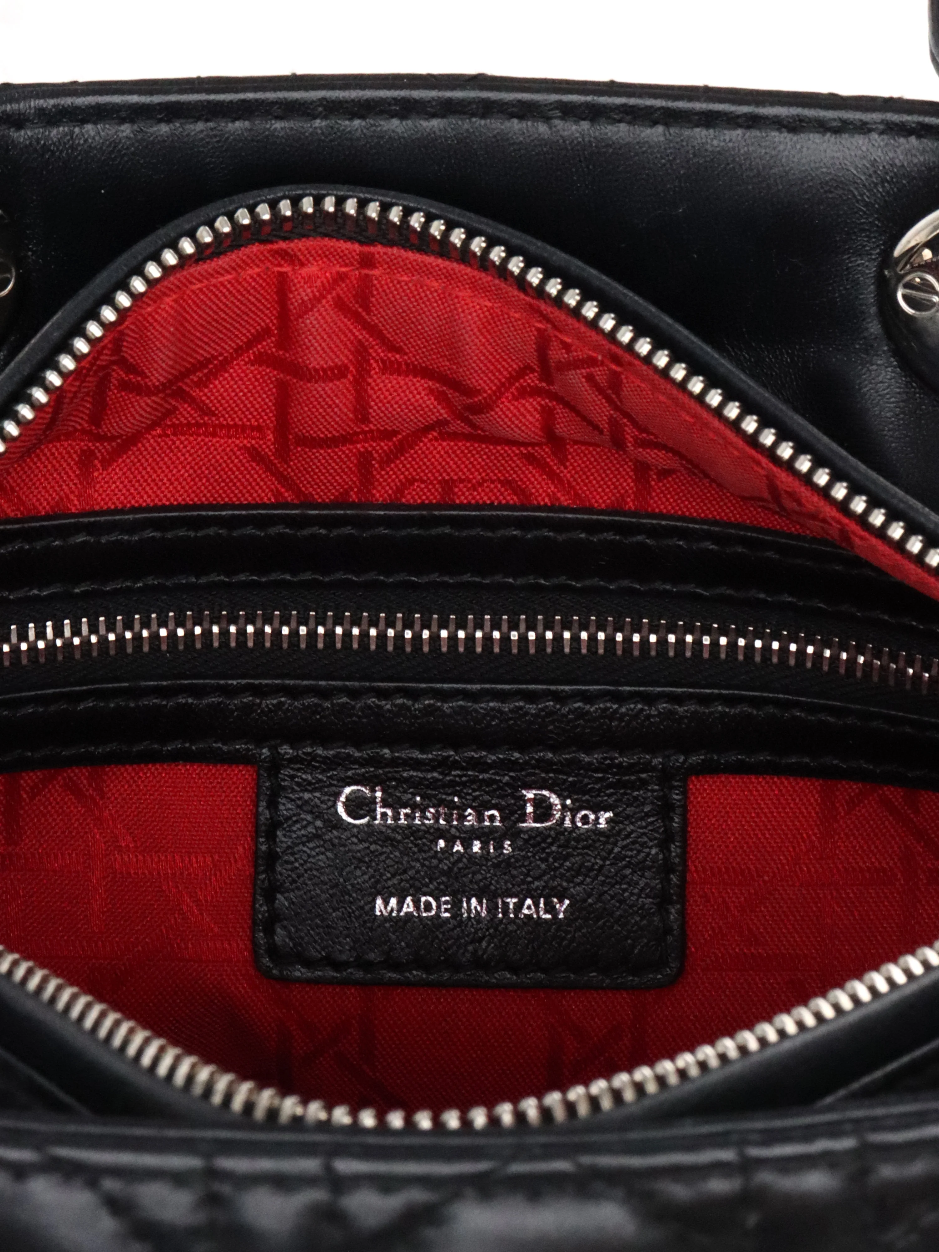 Dior Black Medium Lady Dior Bag