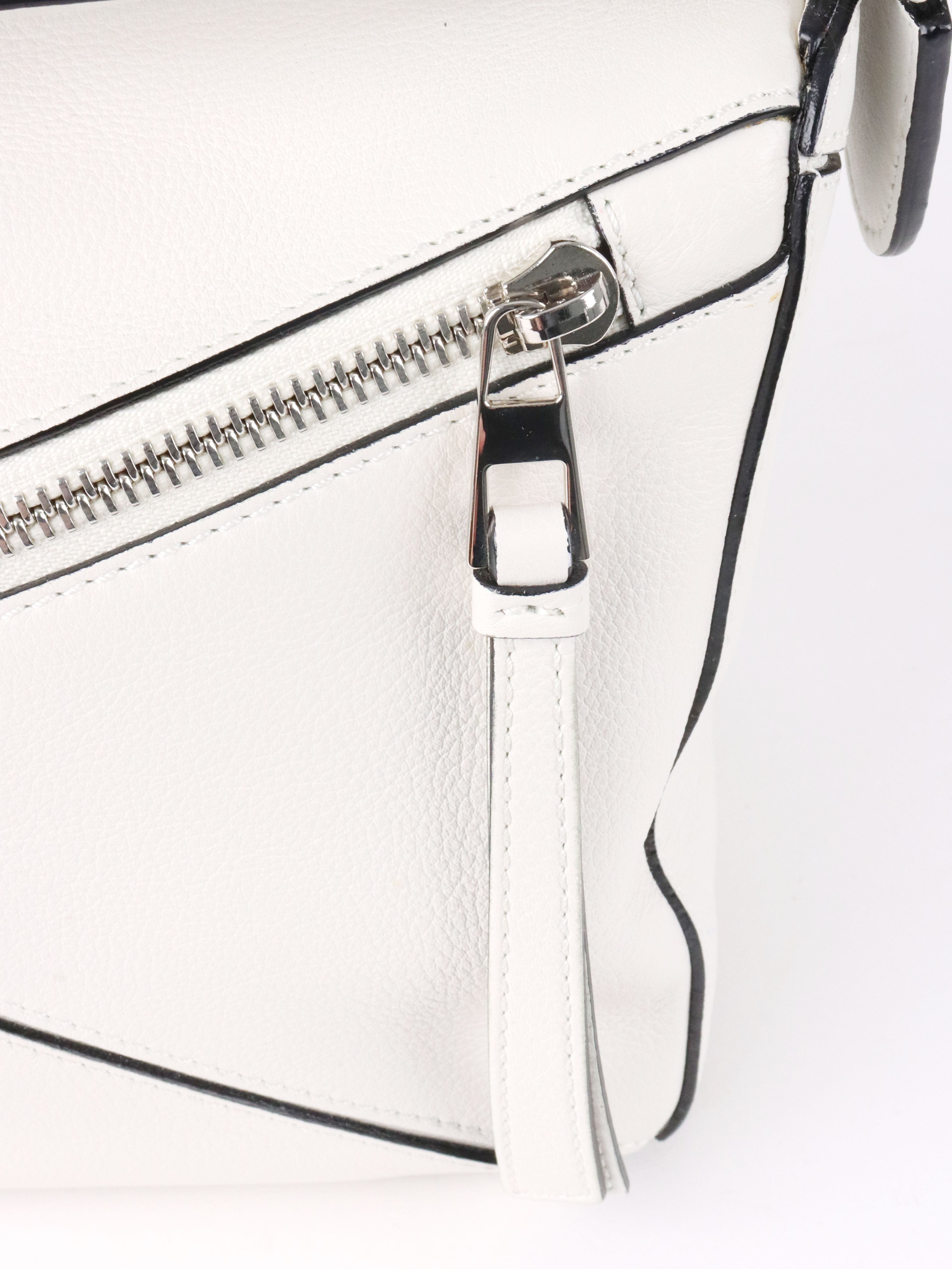 Loewe White Small Puzzle Bag