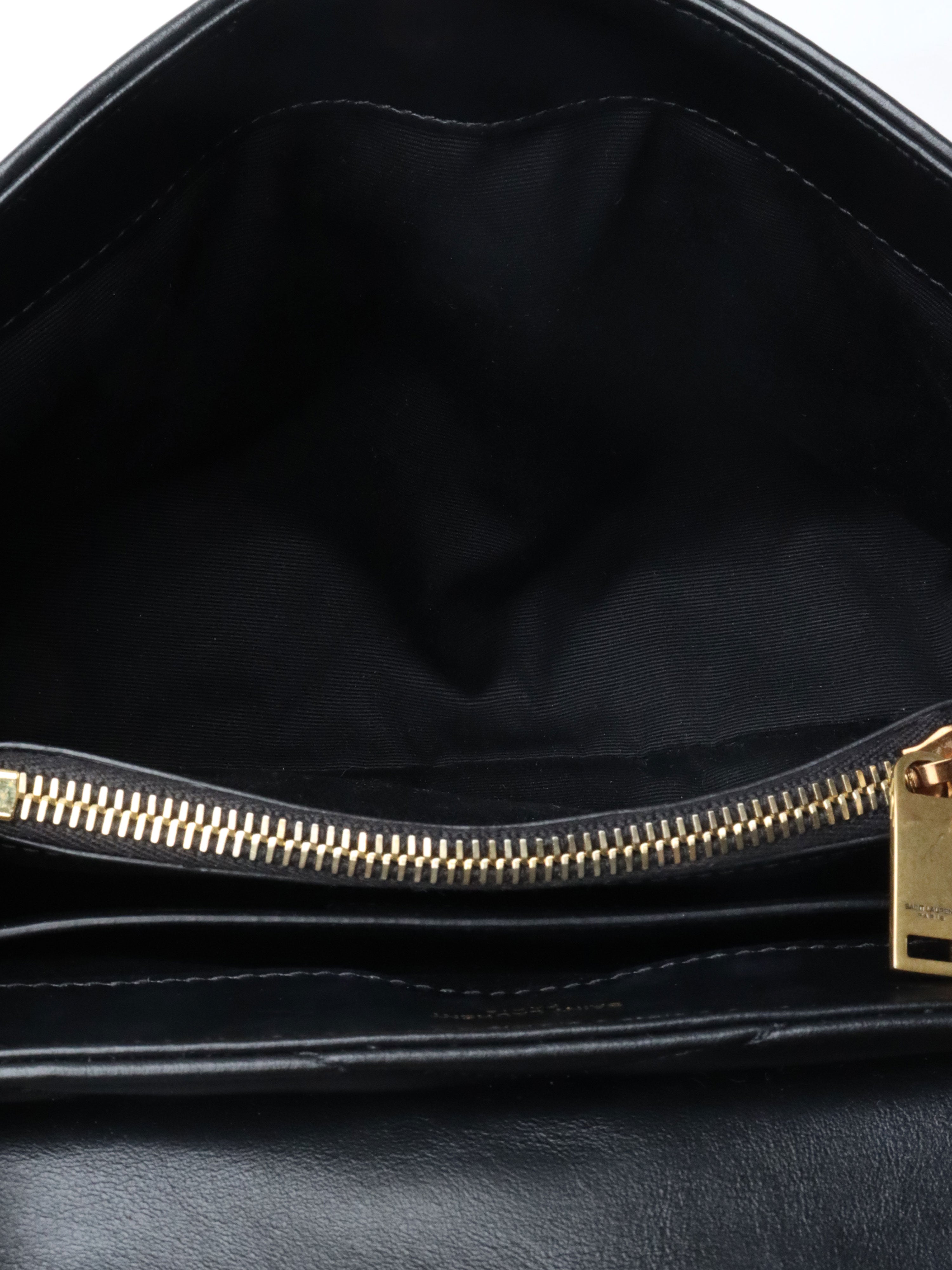 Saint Laurent Small Black LouLou Shouder Bag GHW