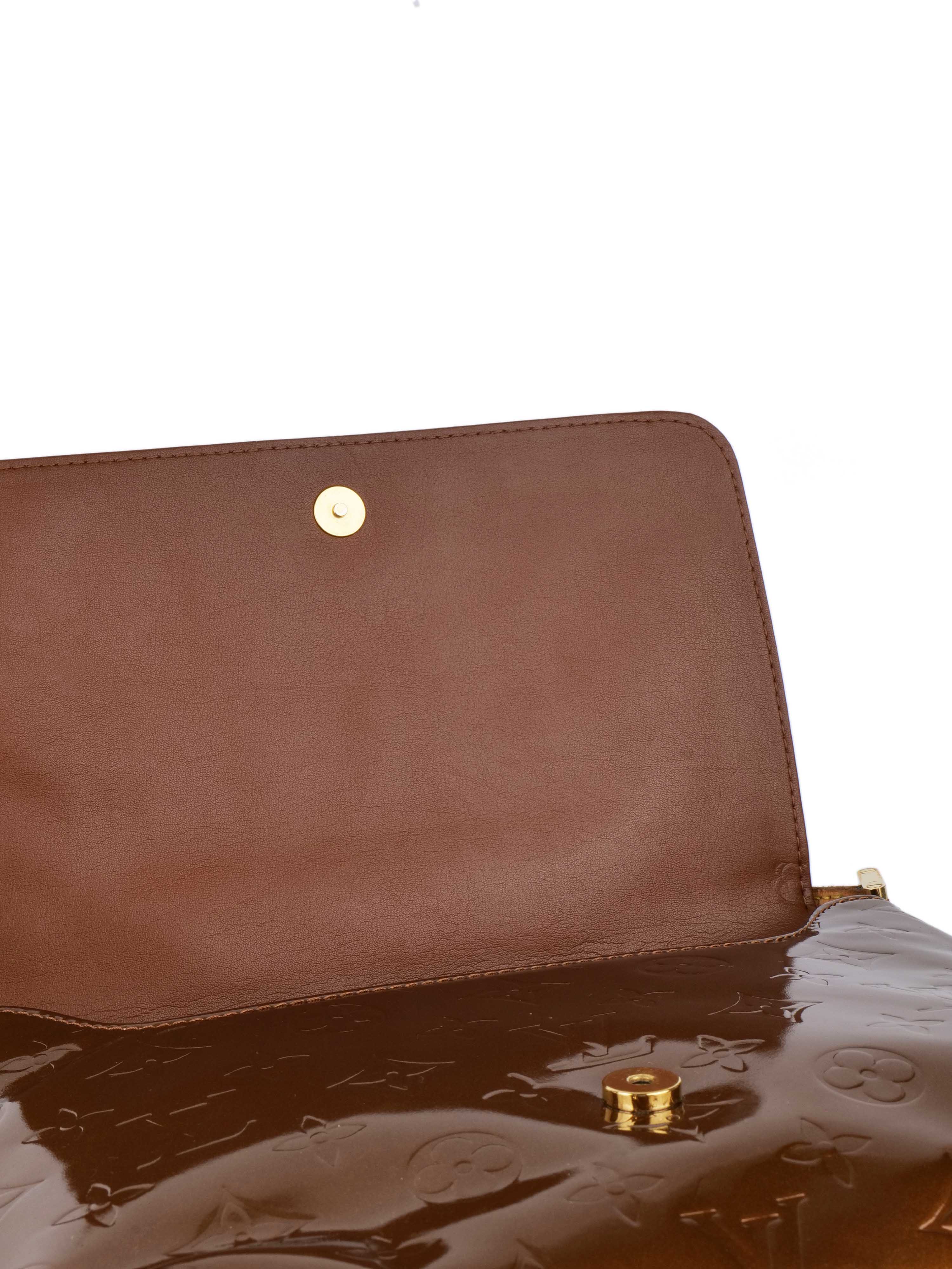 Louis Vuitton Bronze Vernis Patent Musette Salsa Bag.