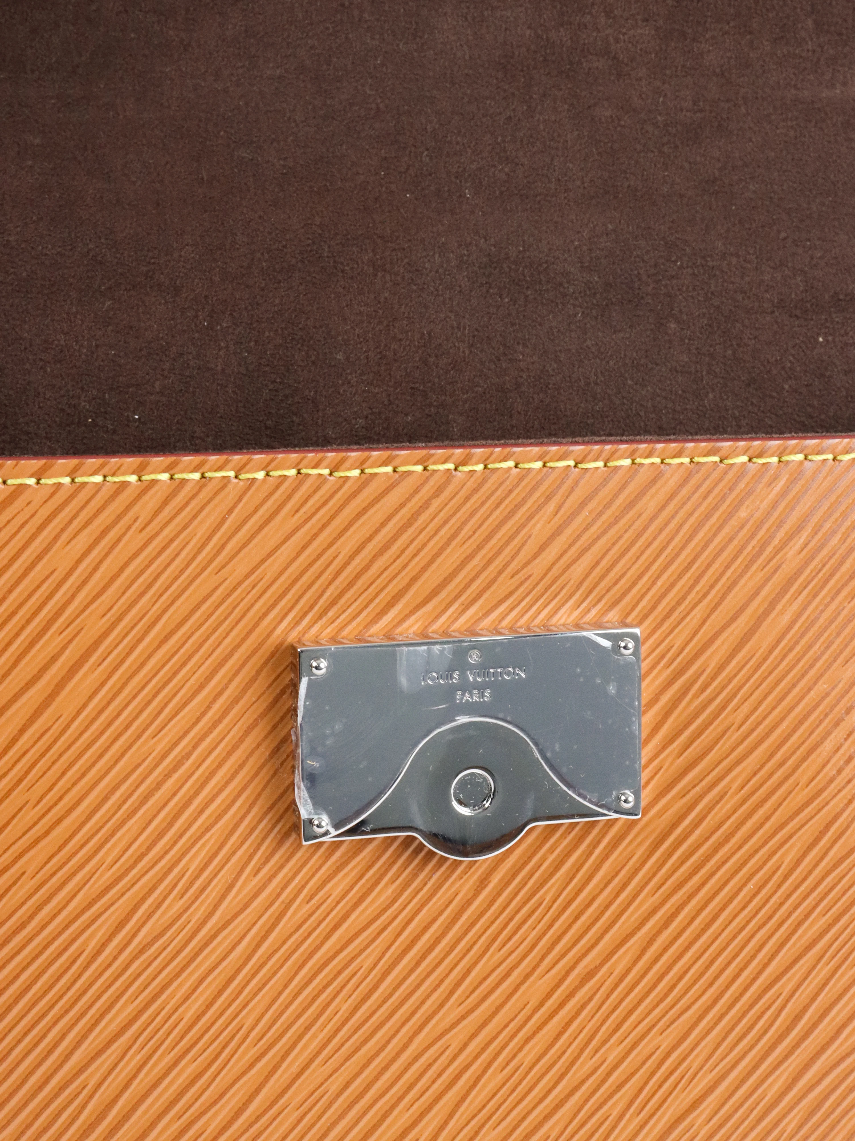 Louis Vuitton Gold Miel Epi Leather Cluny Mini Top Handle Bag