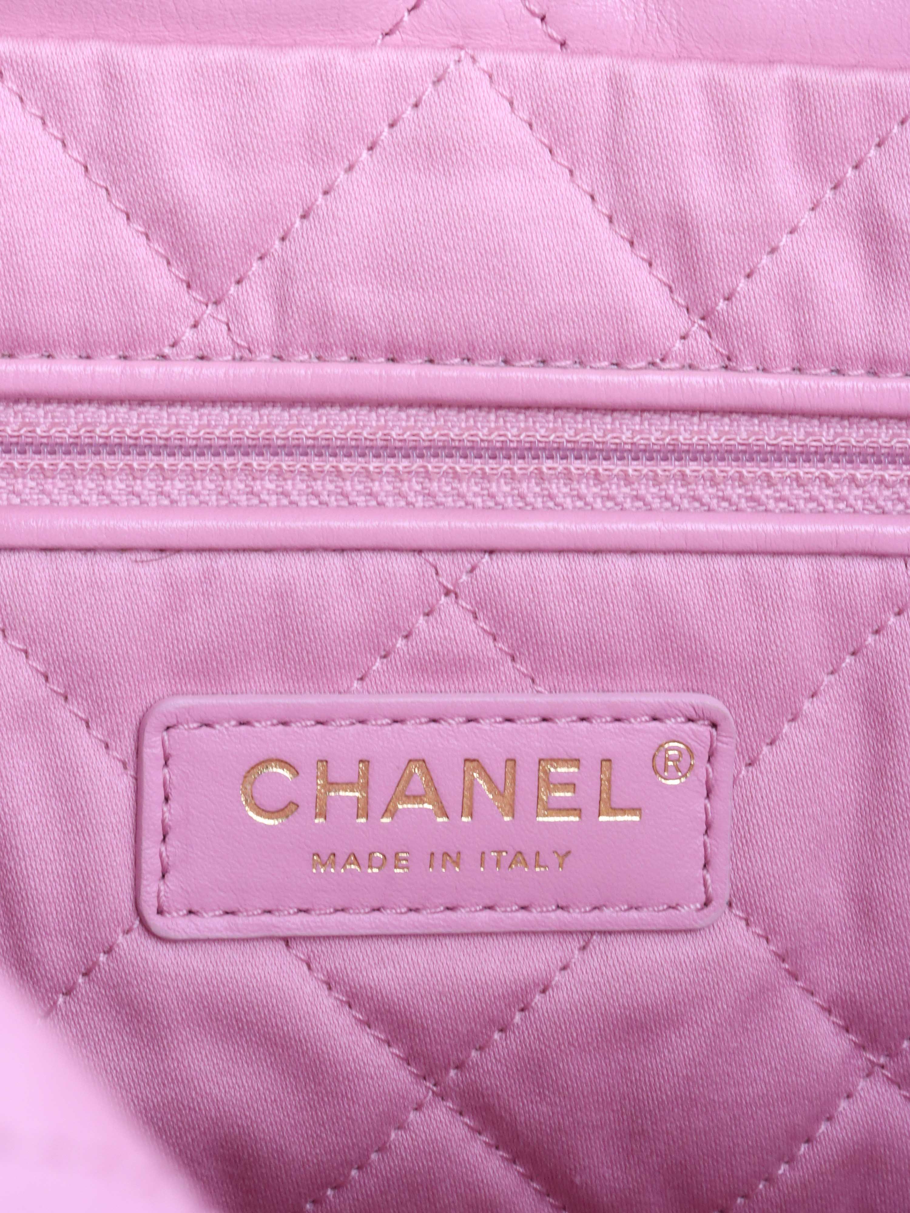 Chanel Medium Pink 22 Bag.