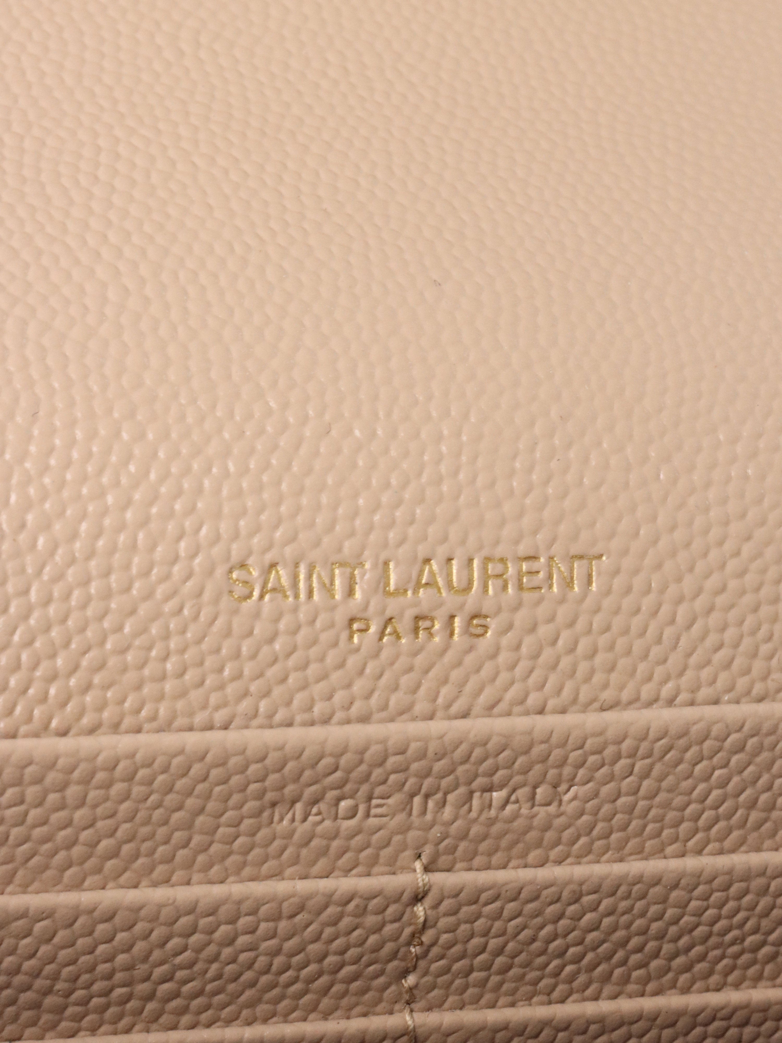 Saint Laurent Small Beige Kate Bag with Tassel