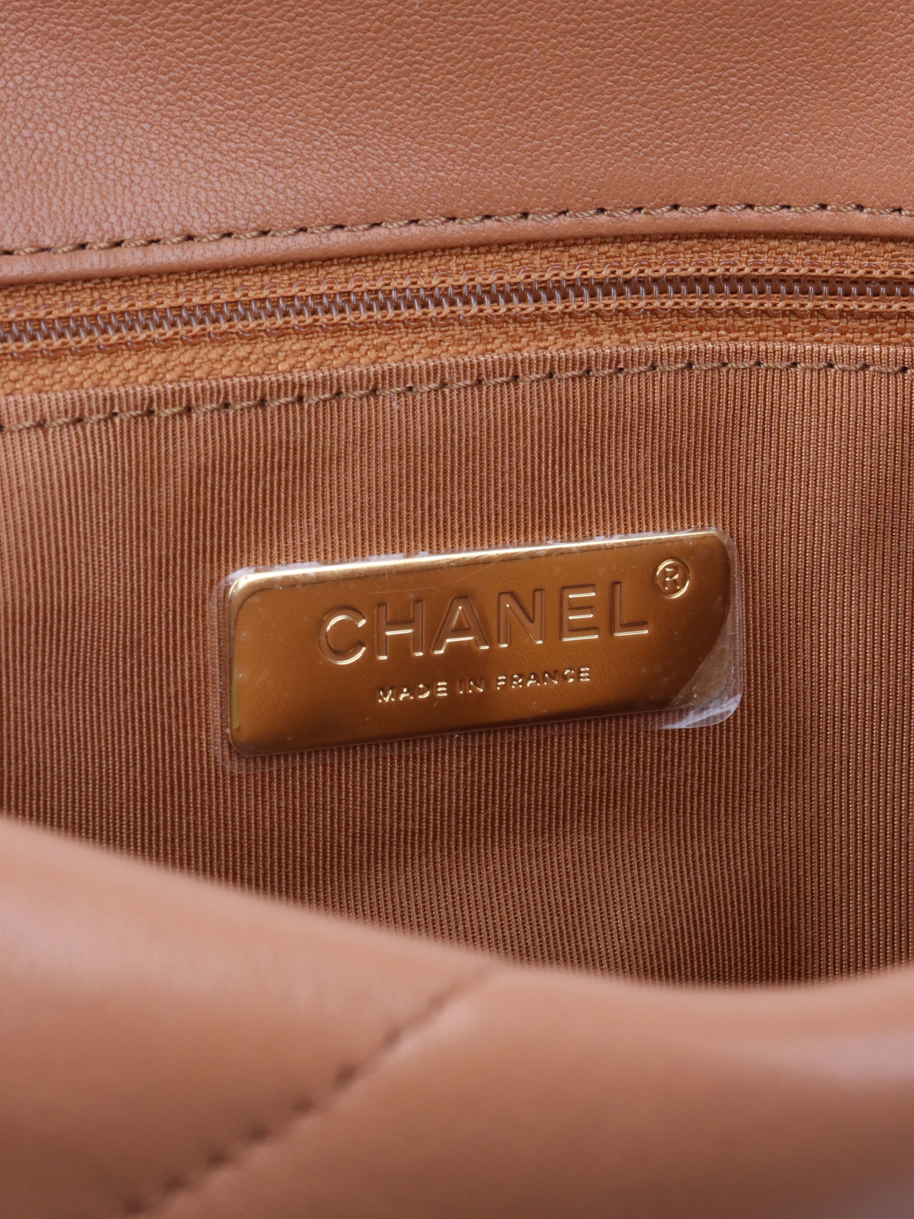 Chanel Small Caramel 19 Bag.