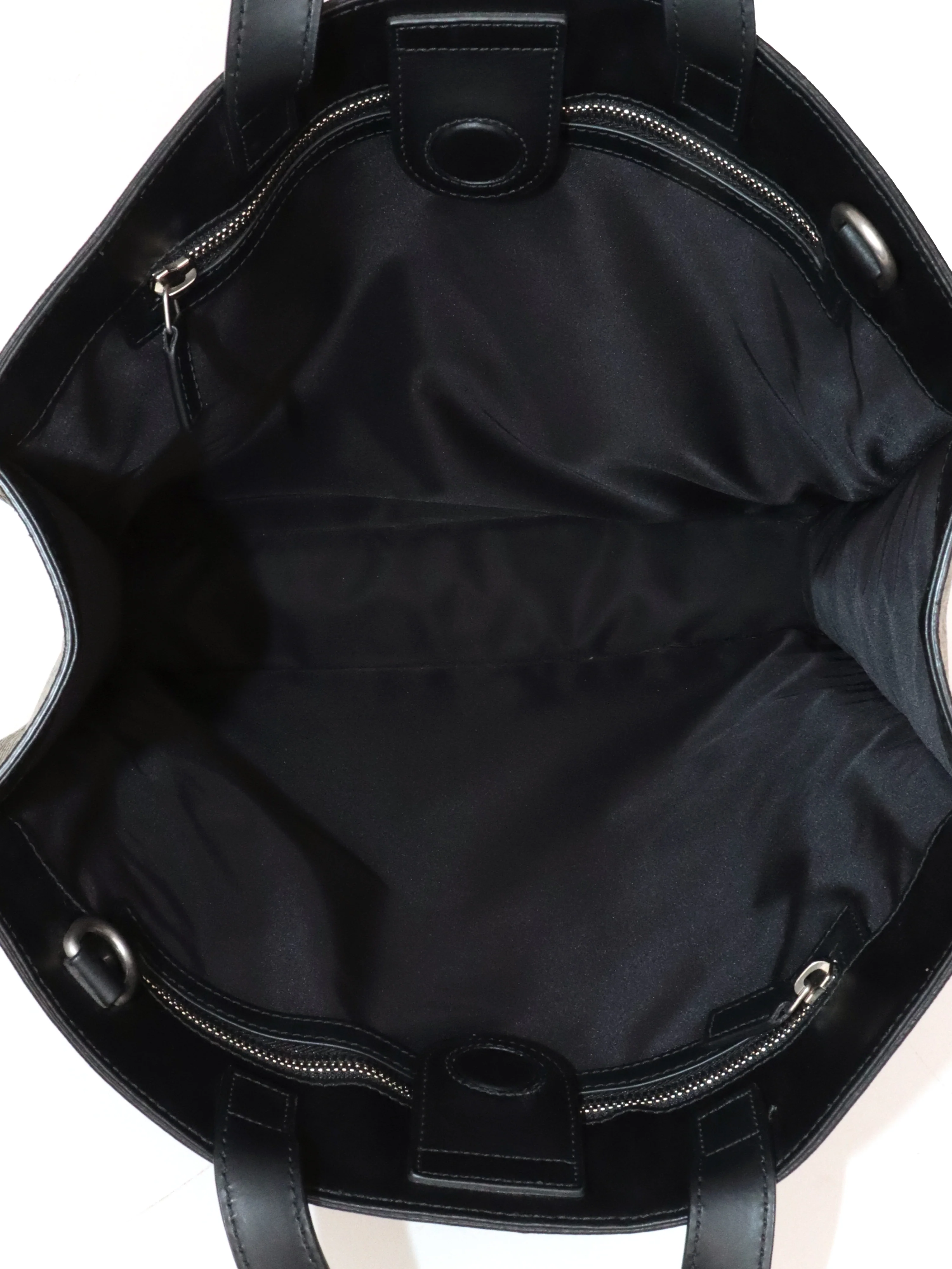 Gucci Ebony Soft GG Supreme Vertical Tote