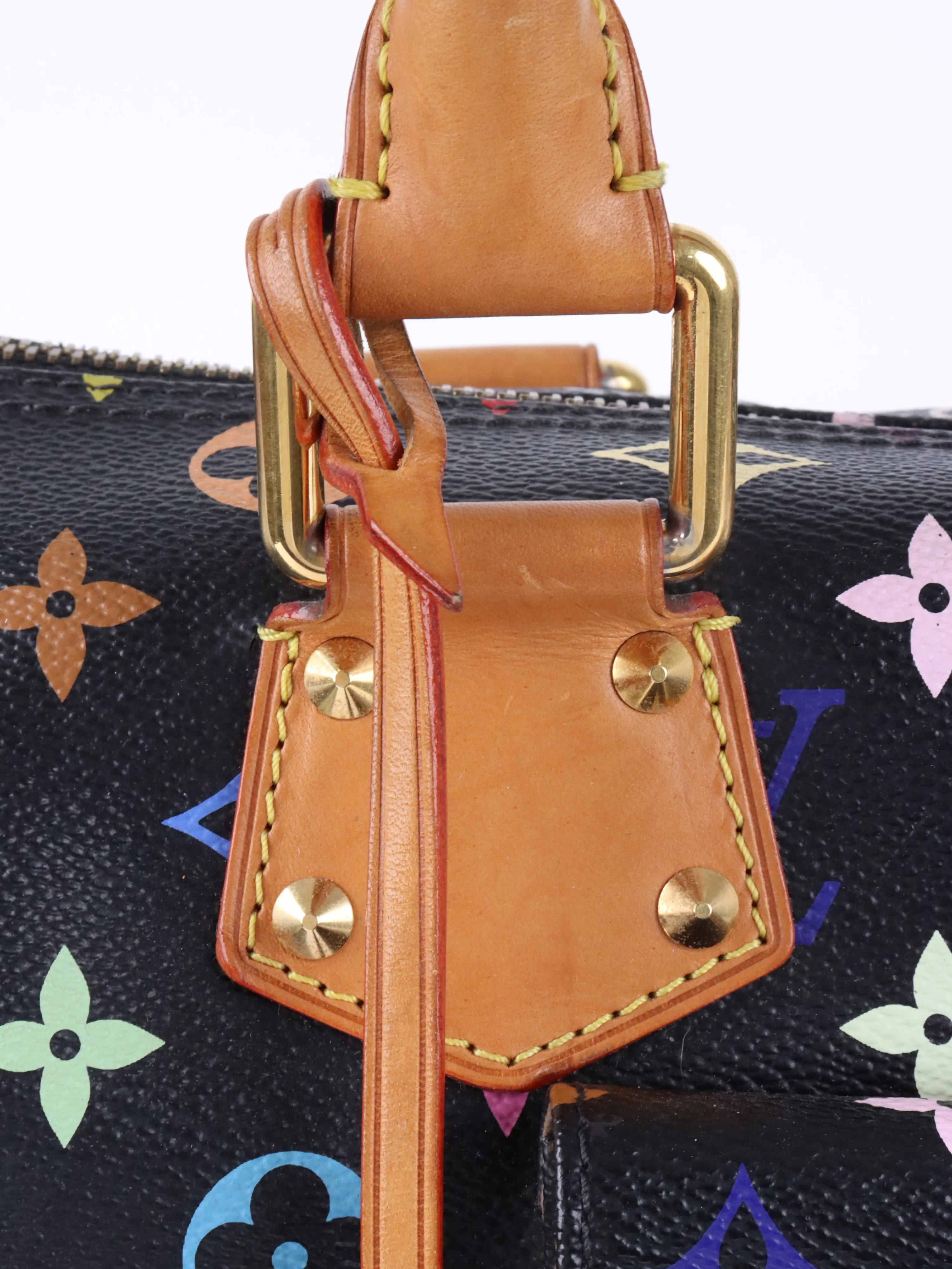 Louis Vuitton x Takashi Murakami Limited Edition Black Monogram Multicolor Speedy 30