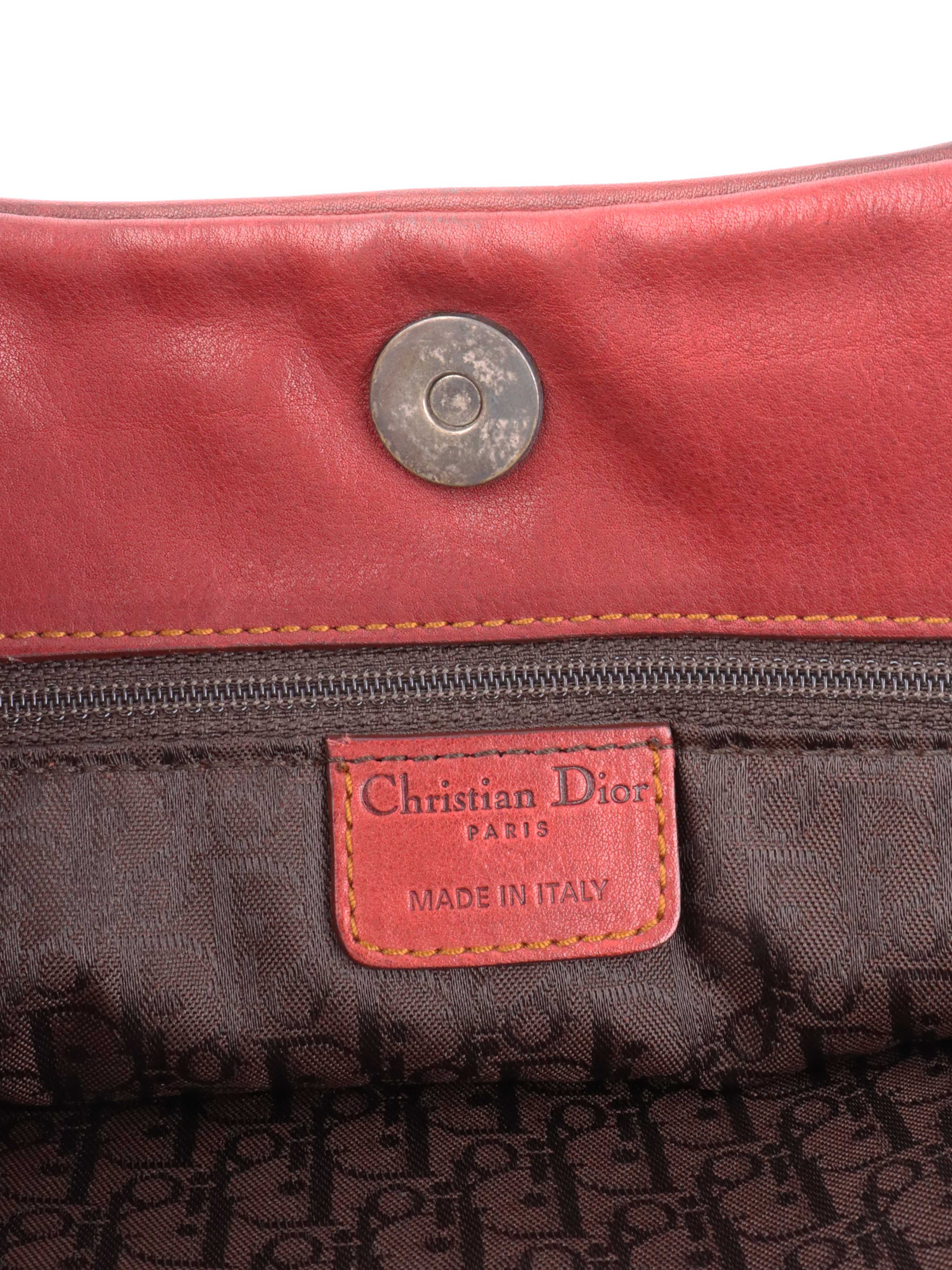 Dior Red Saddle Tote.