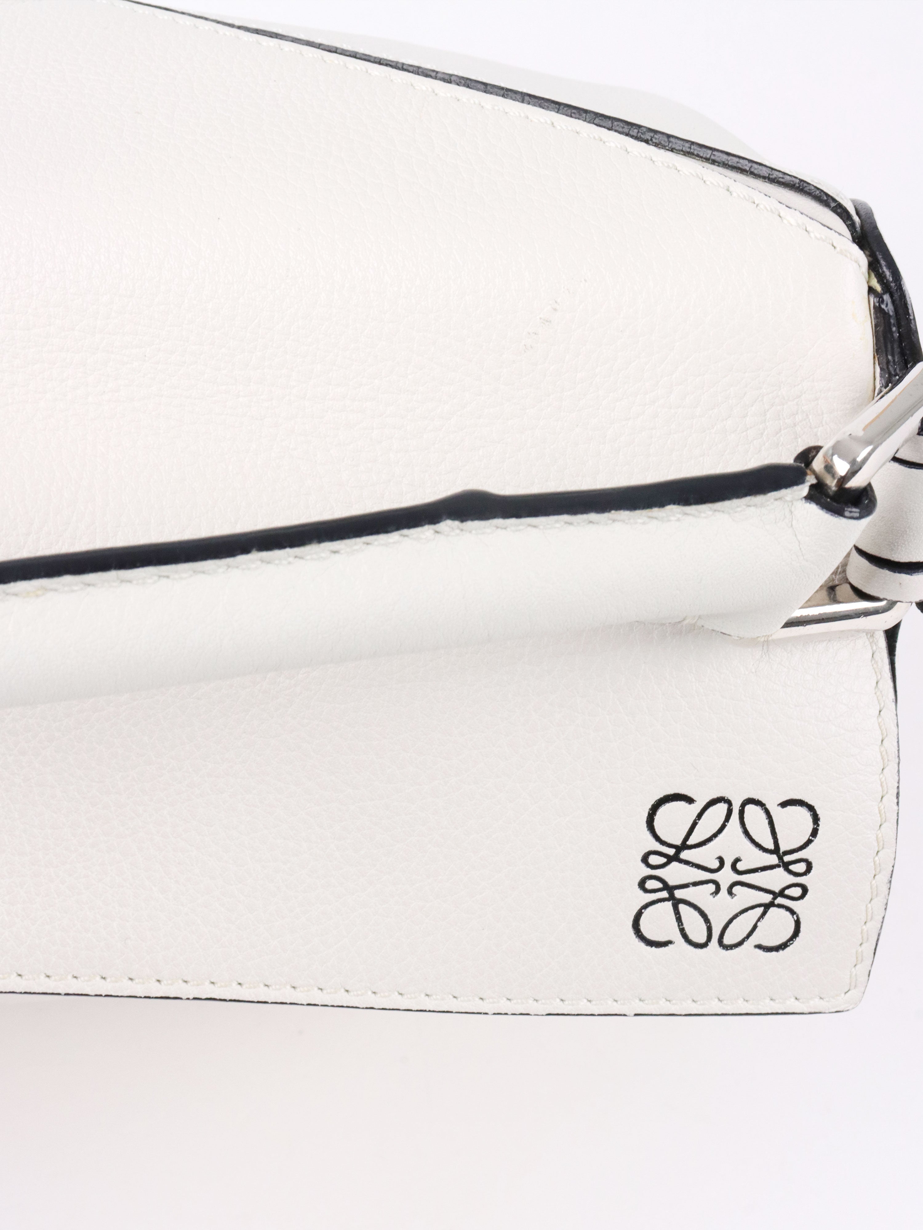 Loewe White Small Puzzle Bag