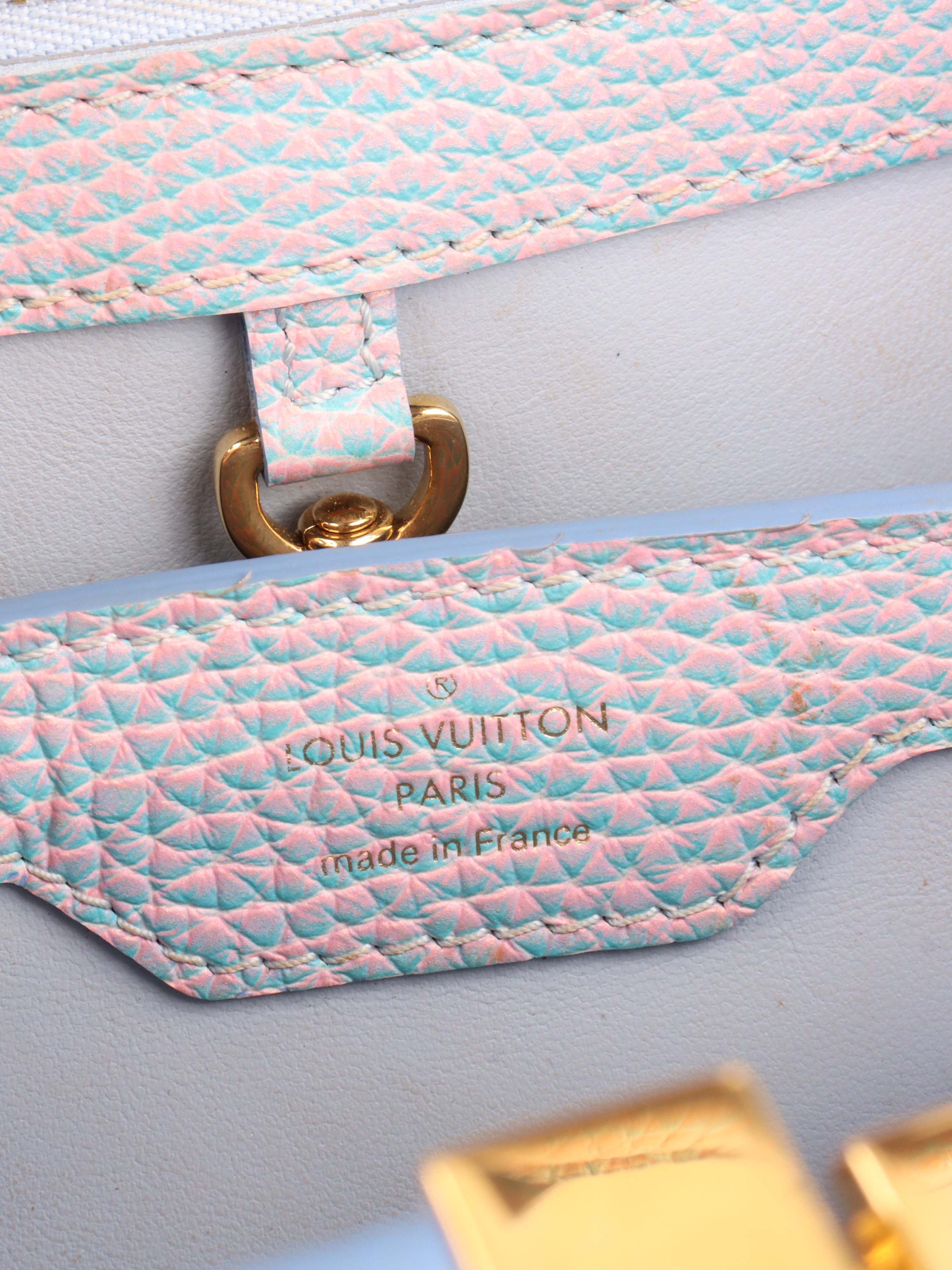 Louis Vuitton Pink 
Blue Capucines.