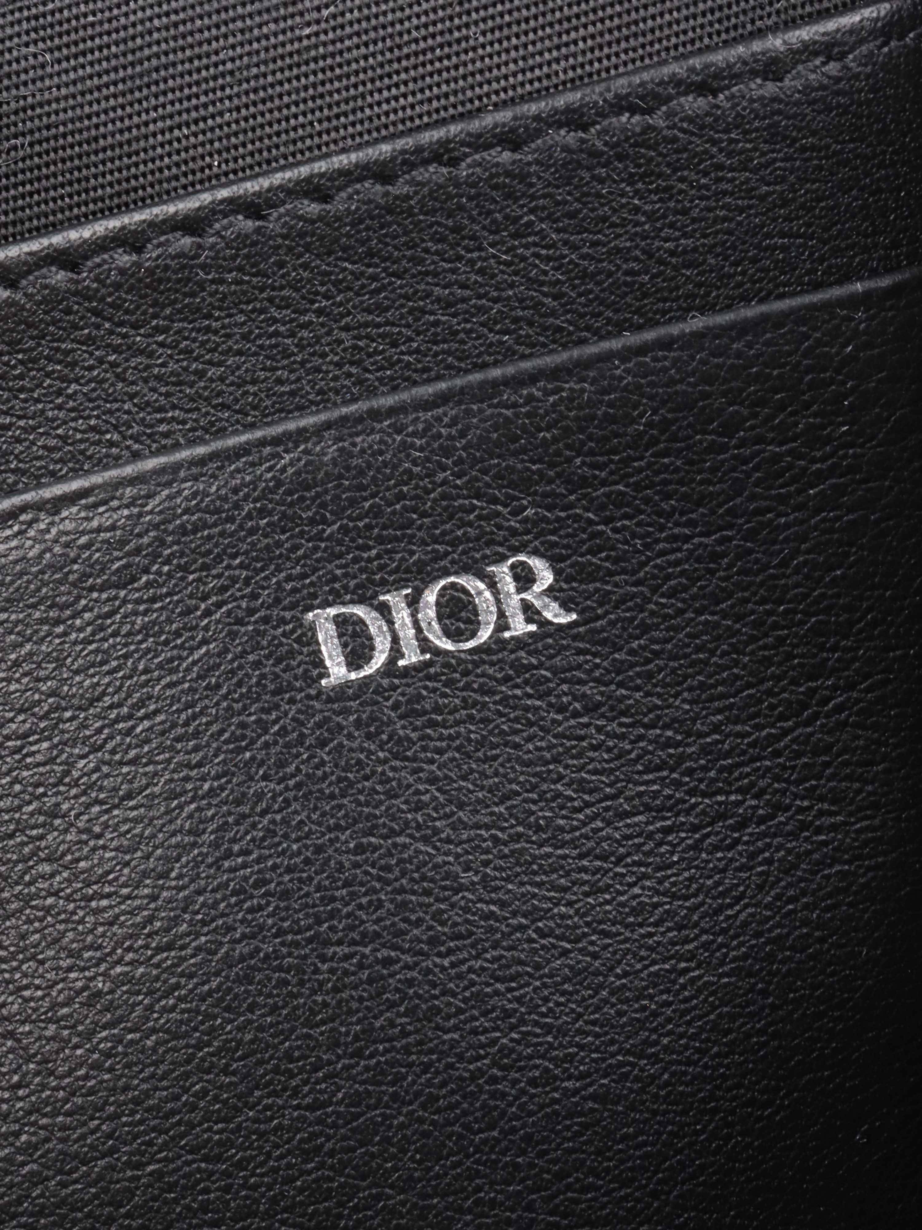 Dior Black Monogram Double Zip Camera Bag.