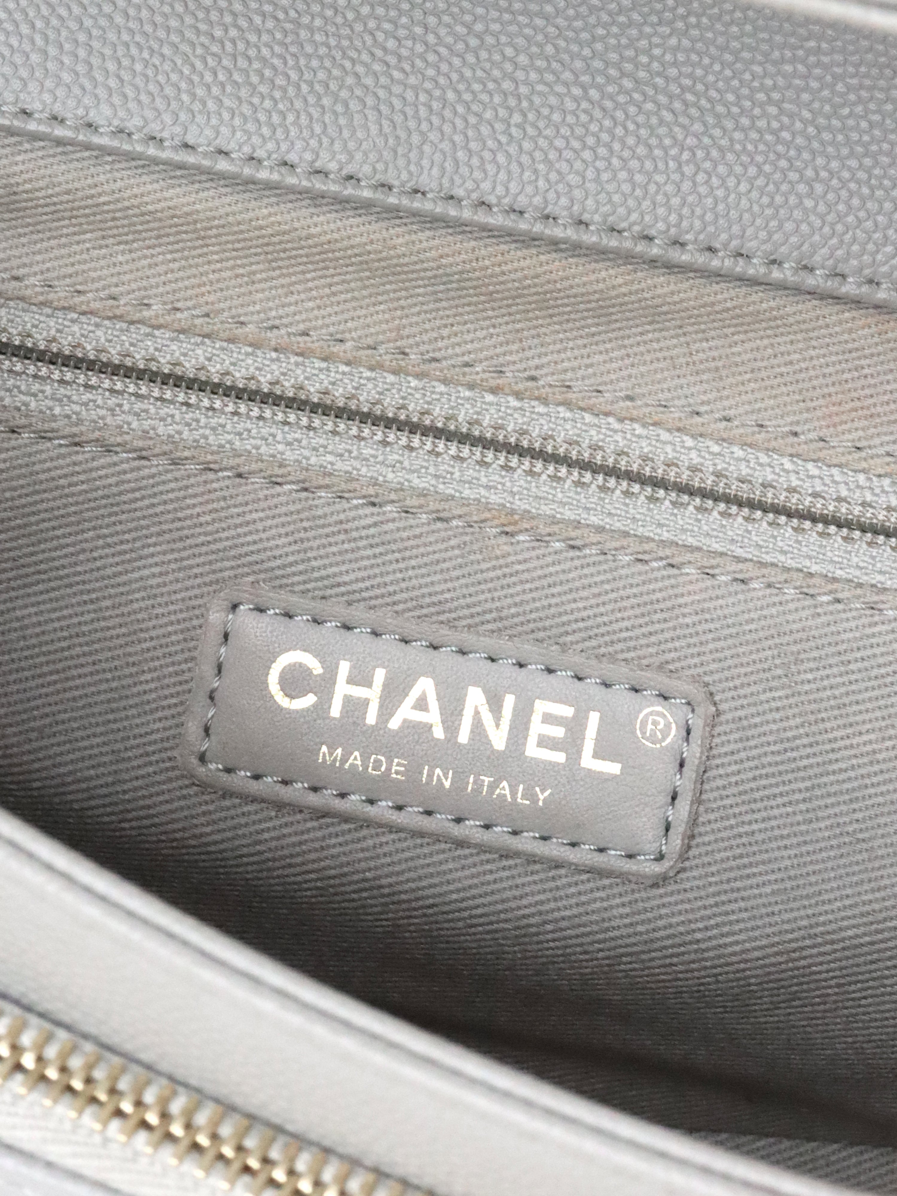 Chanel Small Grey Caviar Business Affinity LGHW