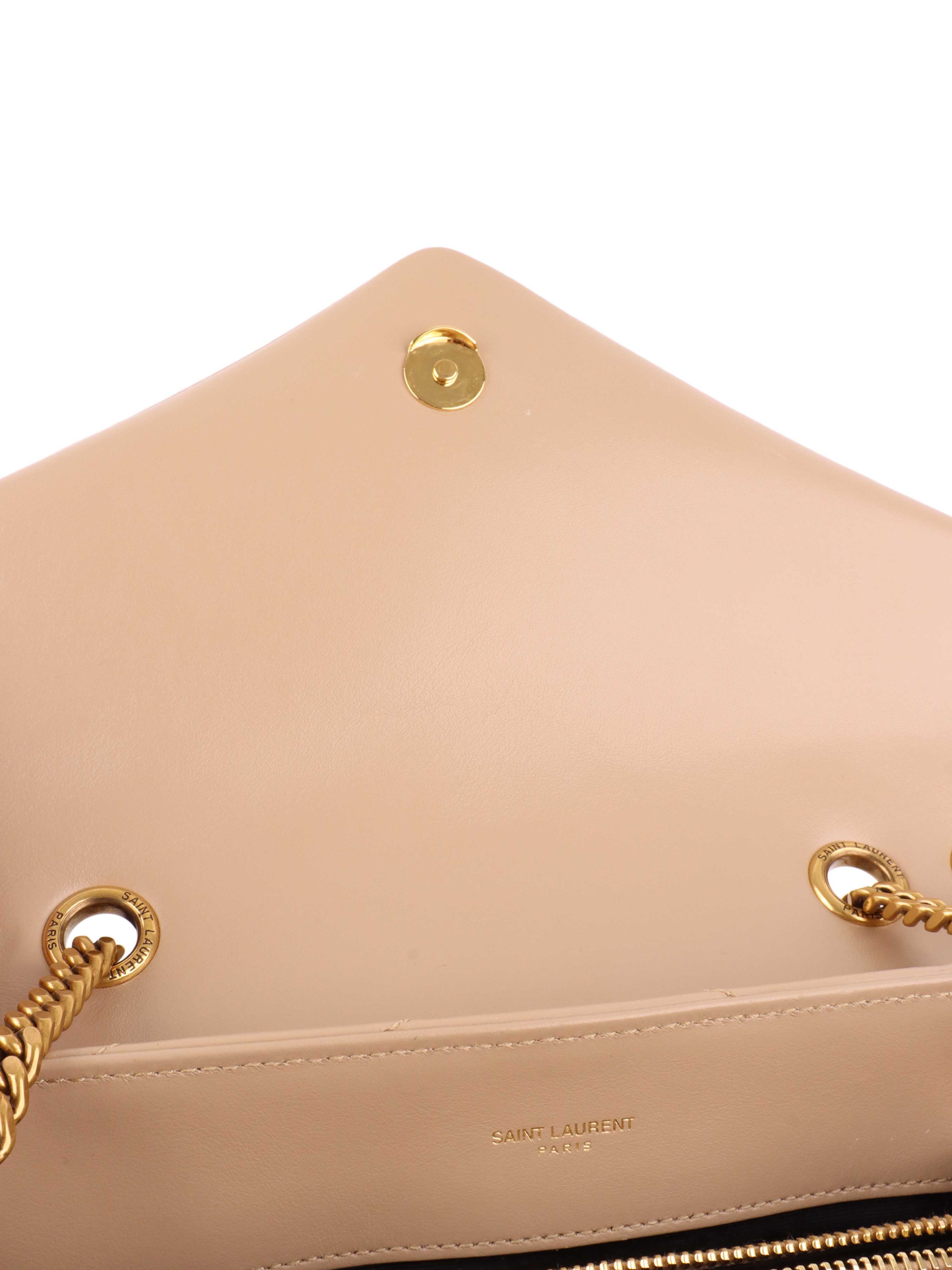 Saint Laurent Medium Beige Loulou Bag.