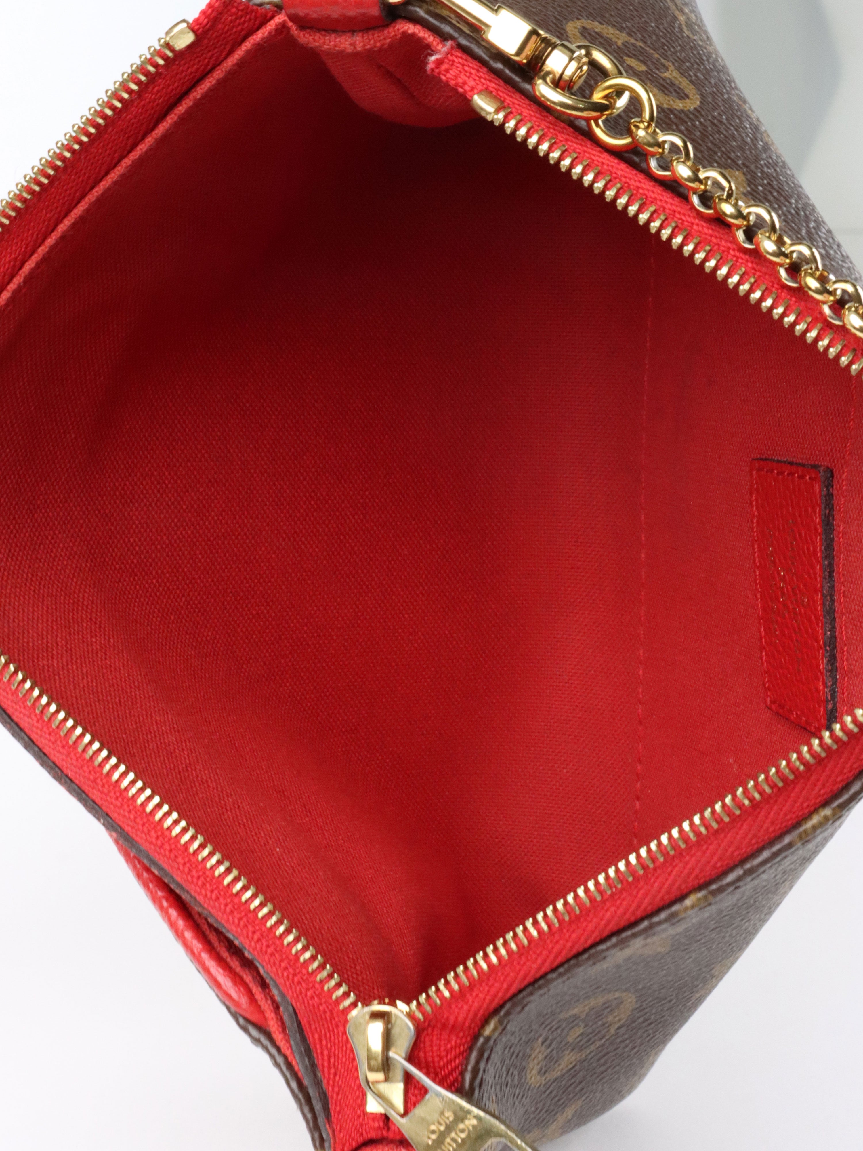 Louis Vuitton Red Pallas Clutch