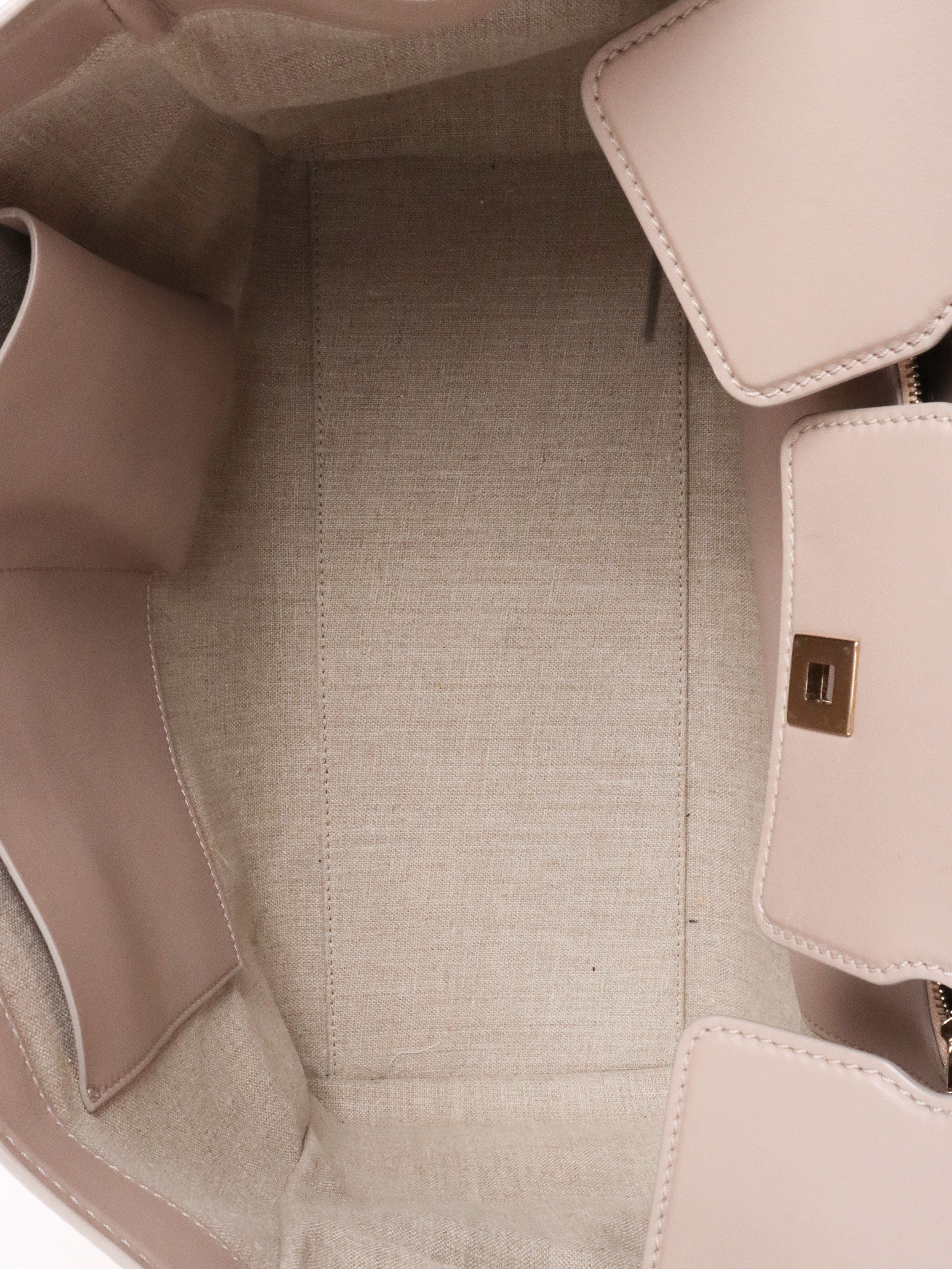 Versace Nude Leather Palazzo Empire Tote