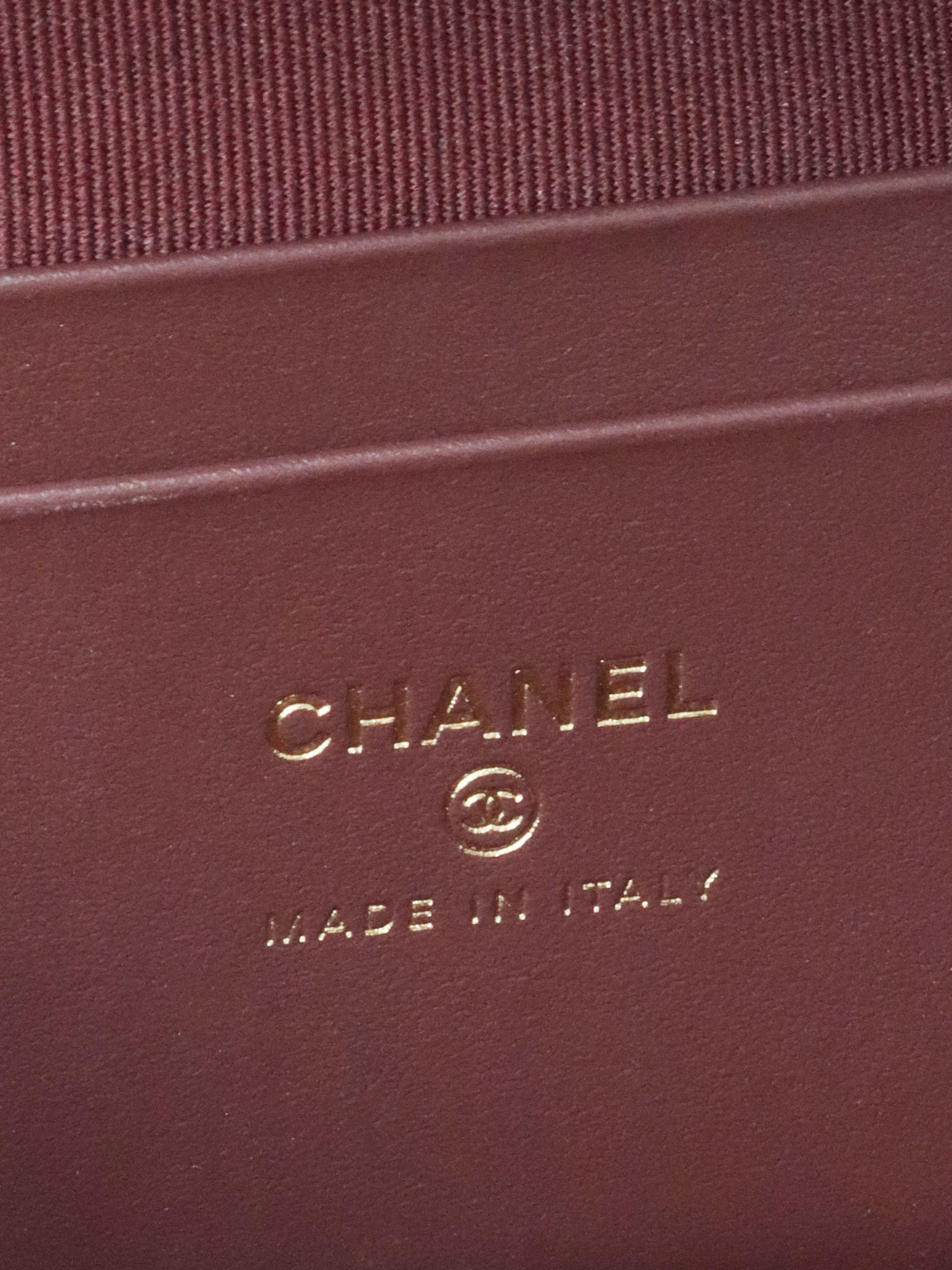 Chanel Black Caviar Classic Vanity With Chain