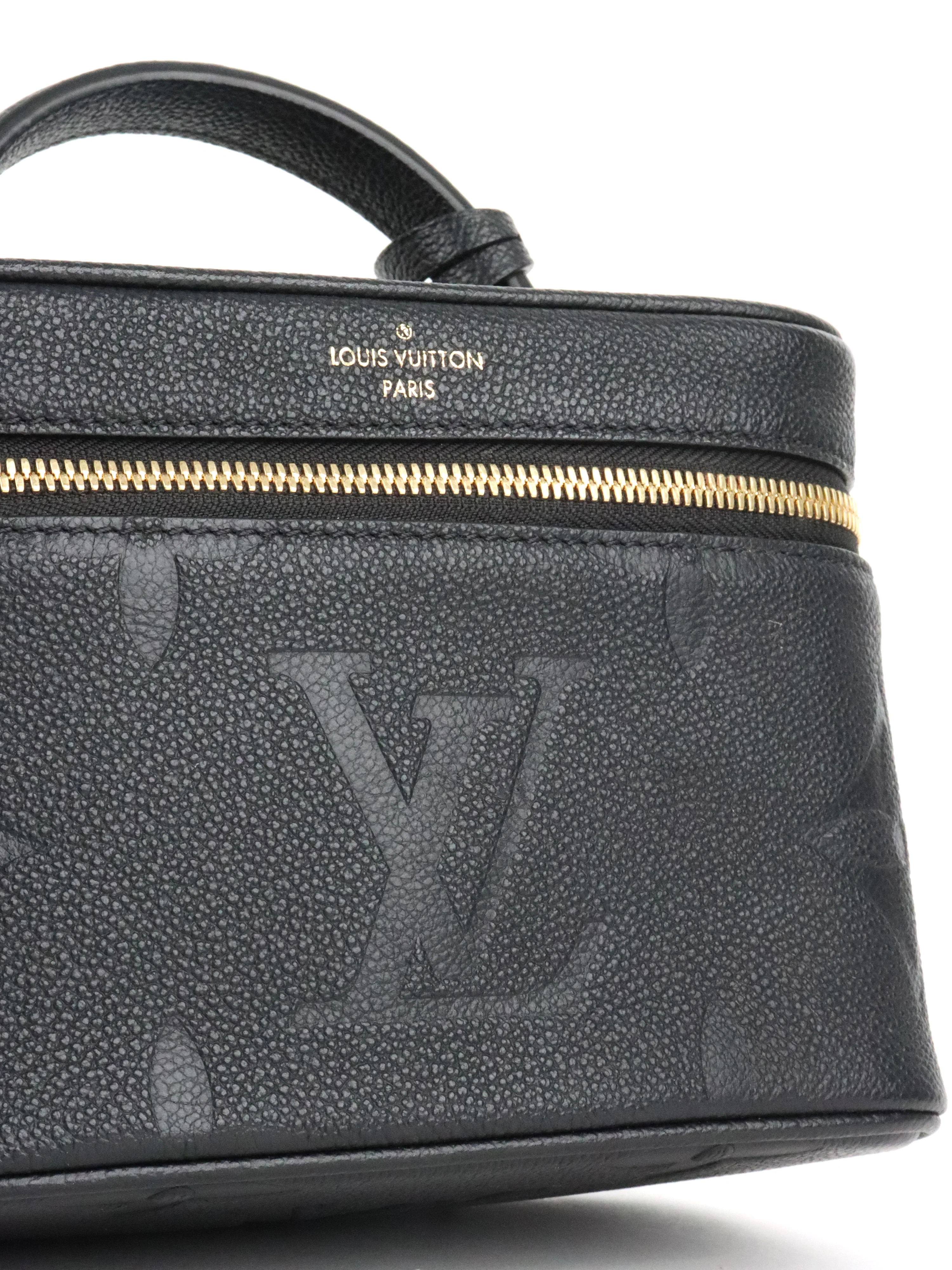 Louis Vuitton Black Empreinte Leather Vanity PM