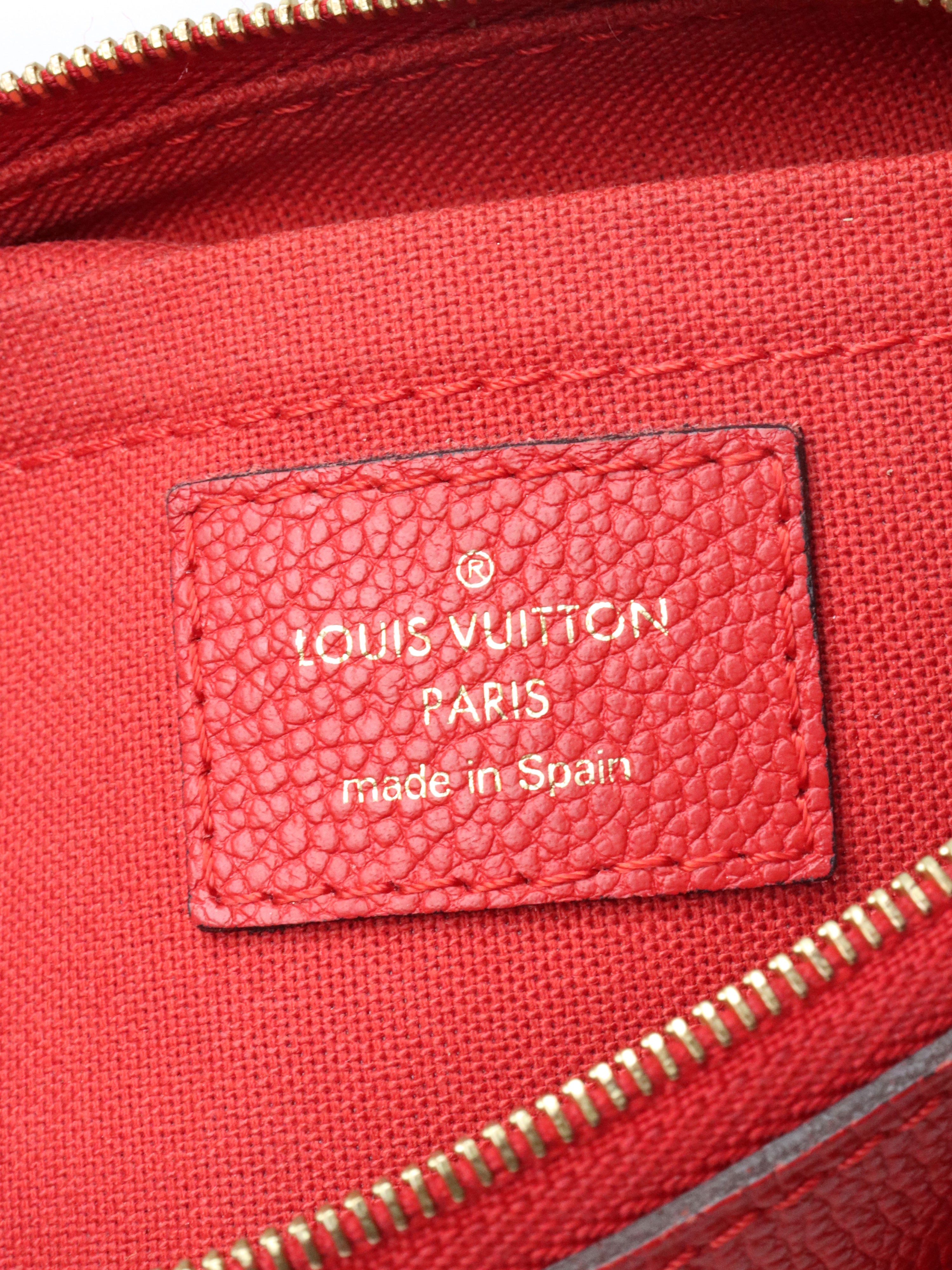 Louis Vuitton Red Pallas Clutch