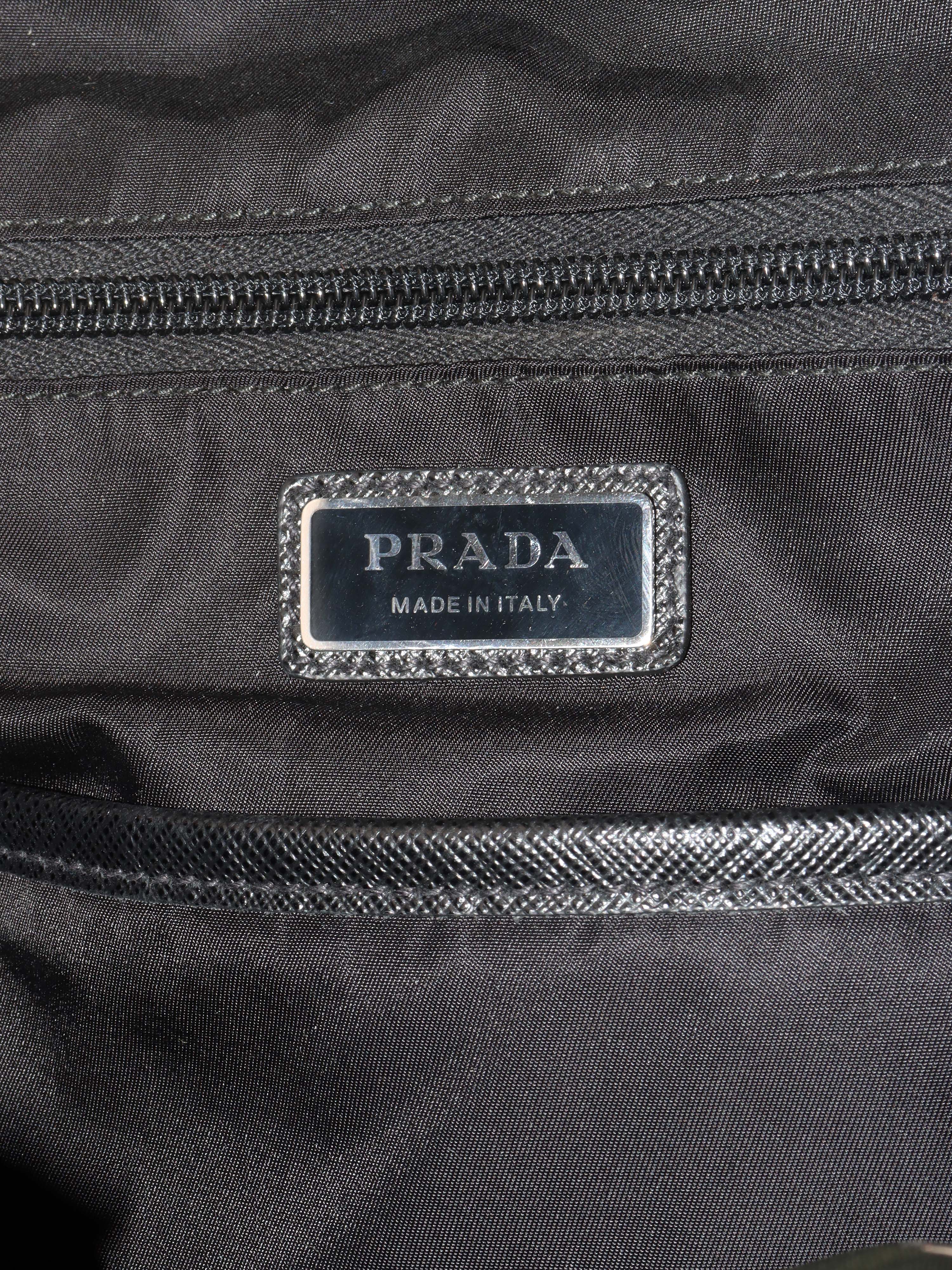 Prada Green Nylon Buckled Backpack.