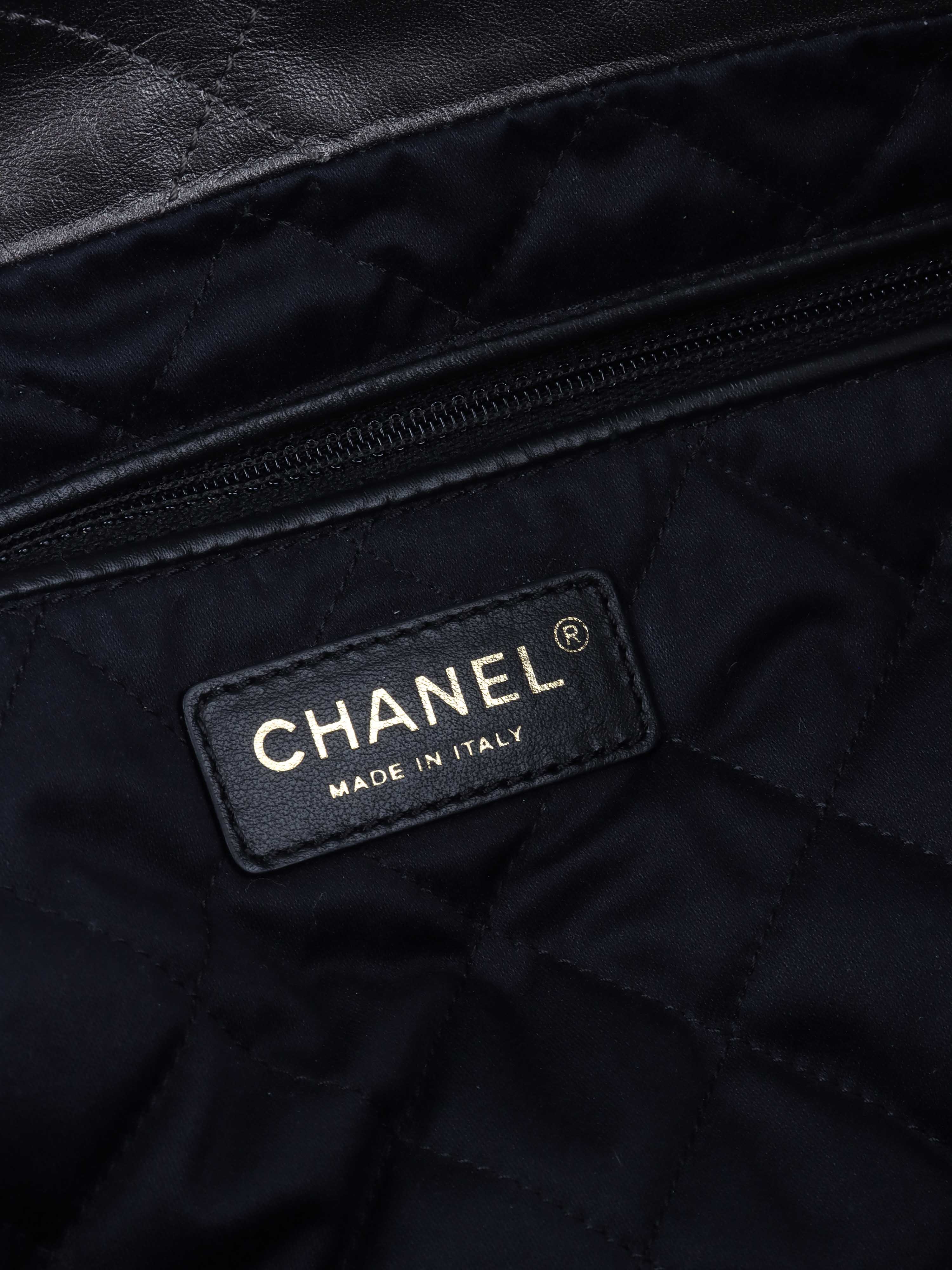 Chanel Metallic Dark Grey 22 Bag.