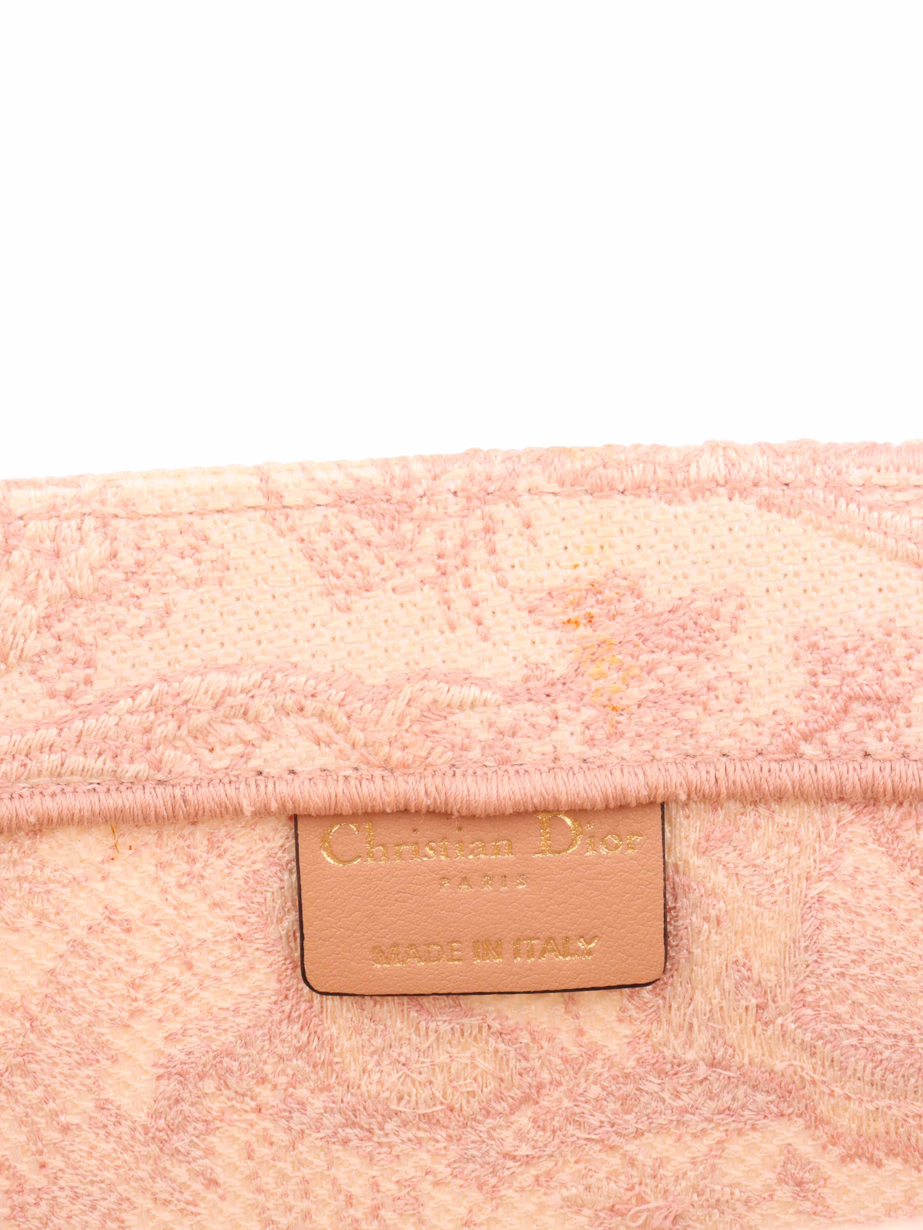 Dior Pink 
Cream Medium Book Tote.