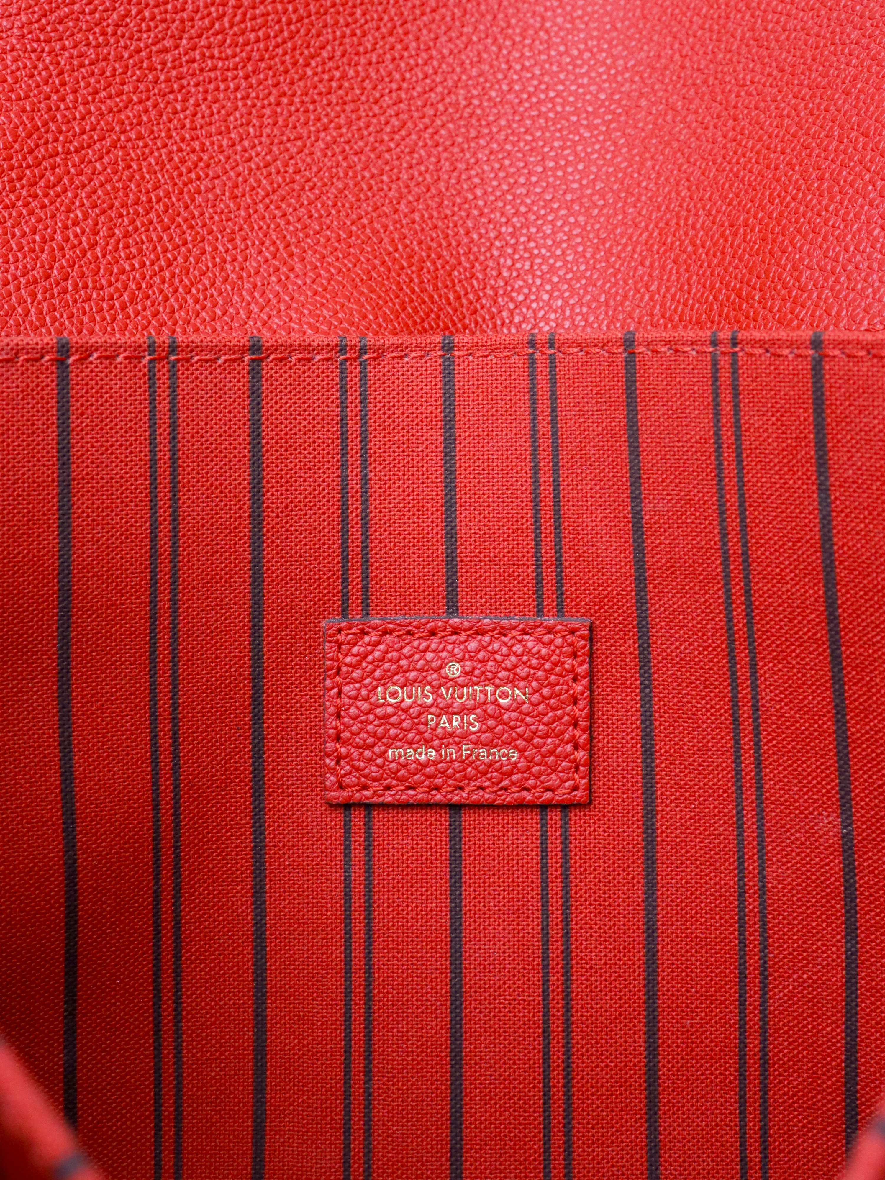 Louis Vuitton Red Monogram Empriented Metis Bag