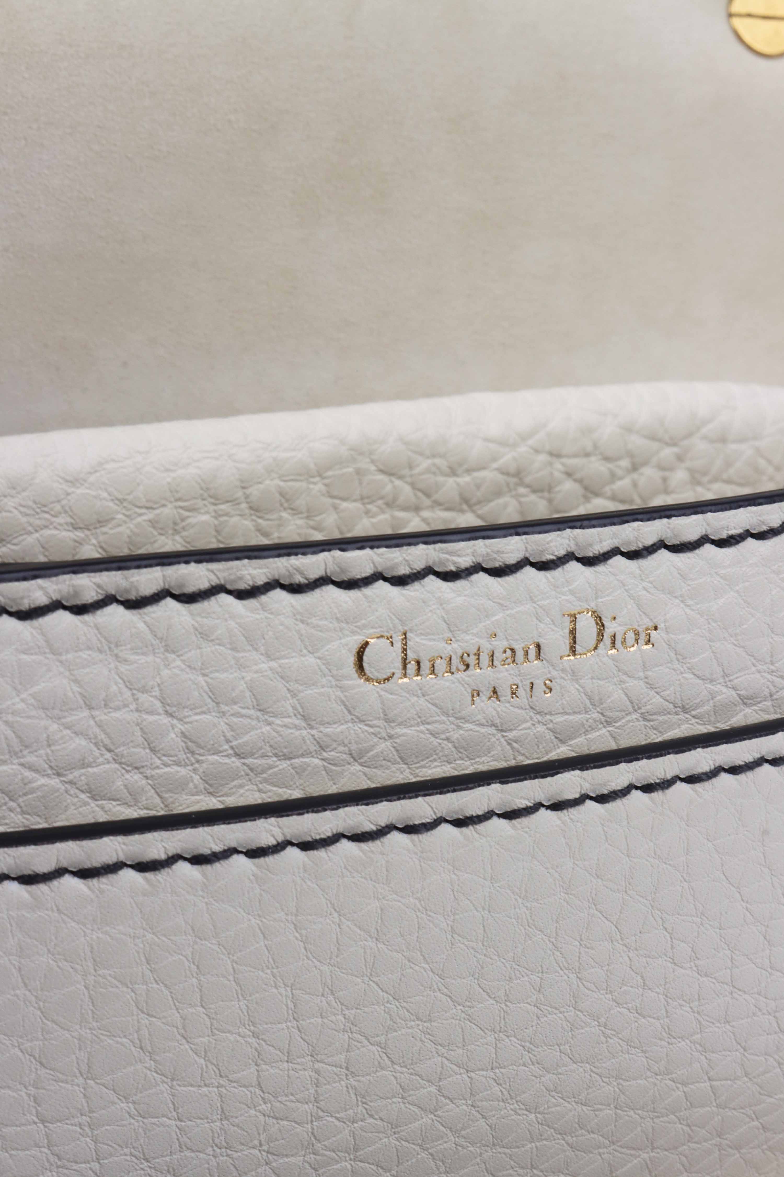 Christian Dior White DIor Shoulder Bag