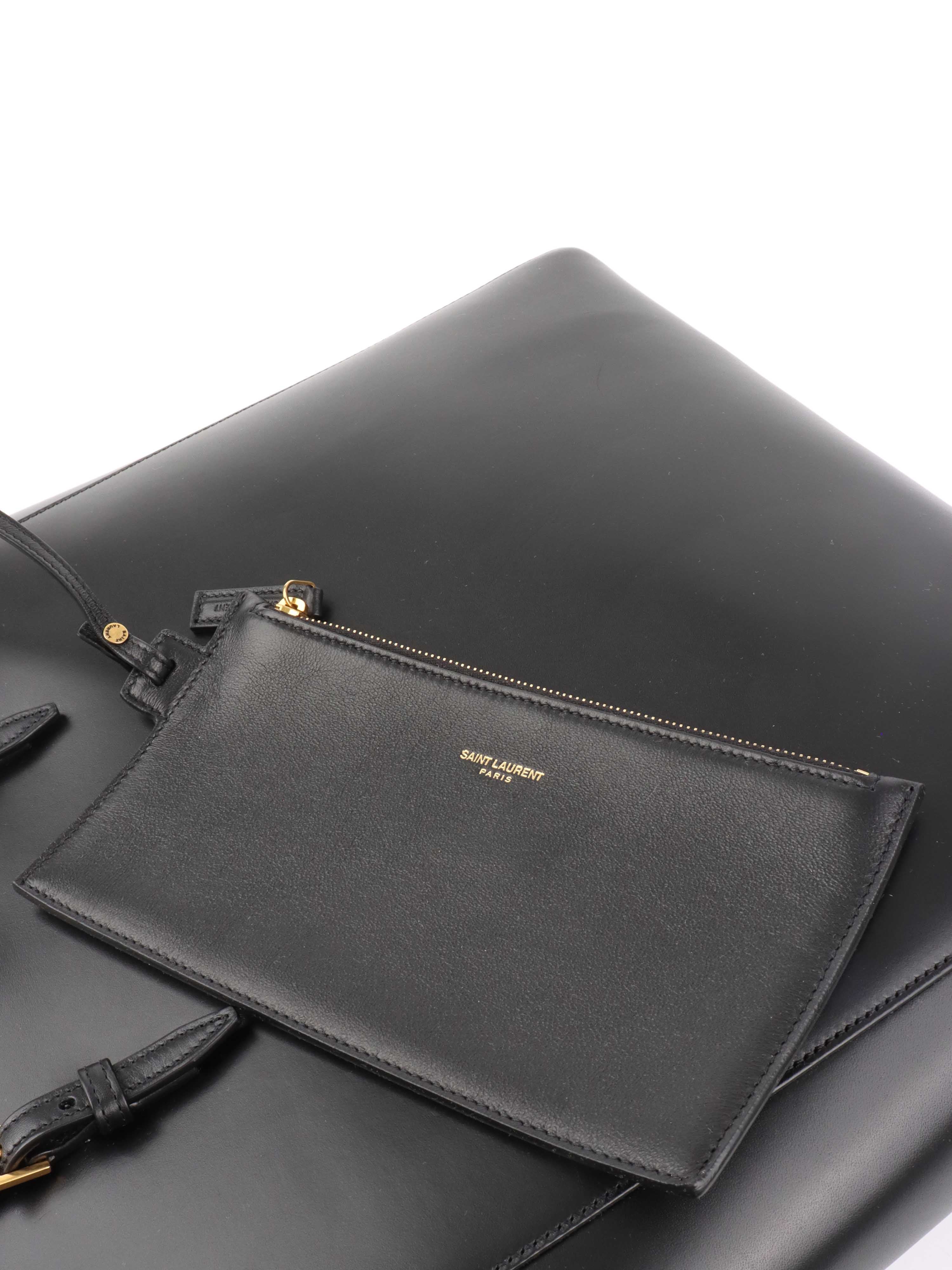 Saint Laurent Black North/South Tote.