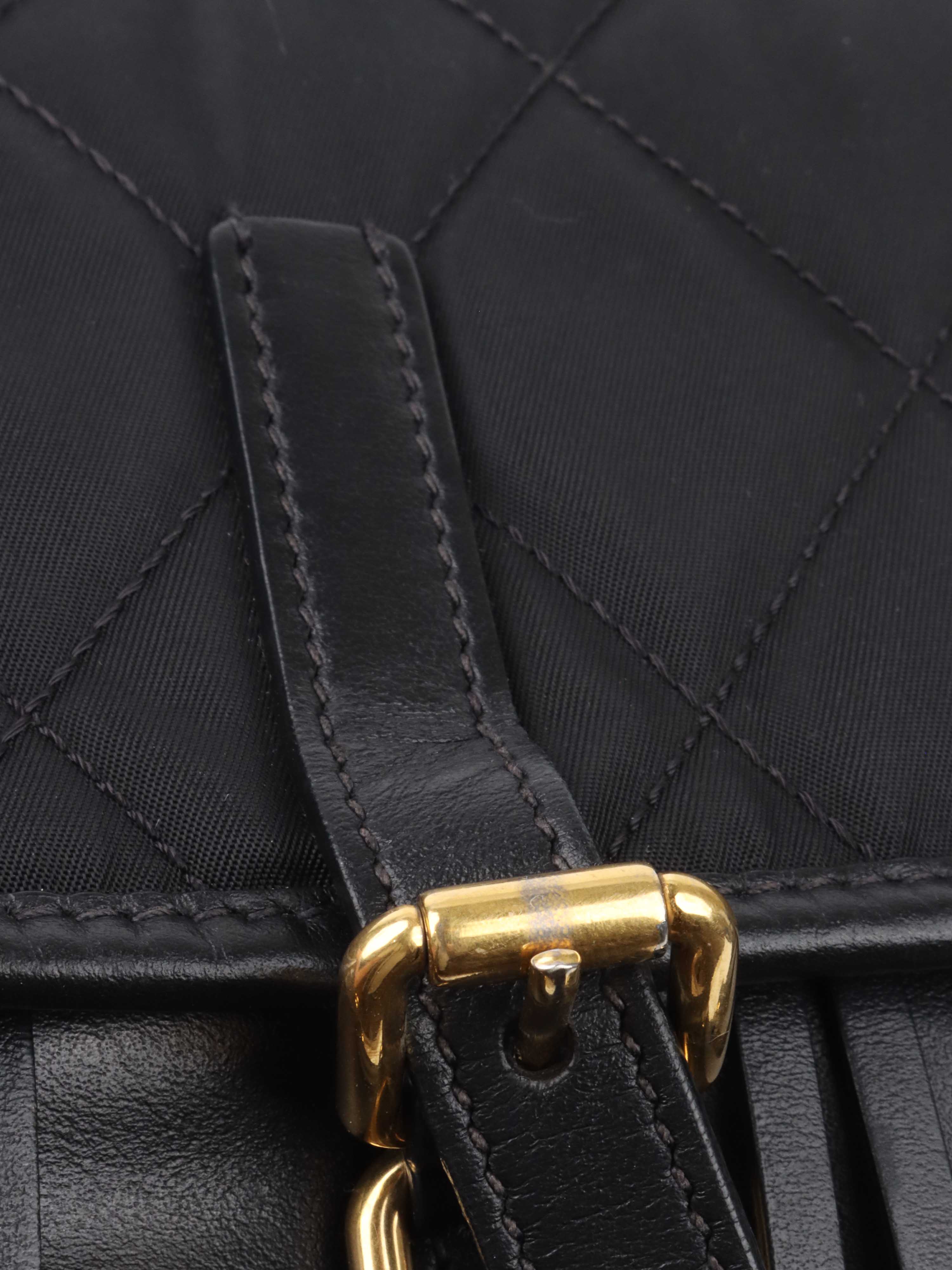 Prada Black Nylon Crossbody Bag.