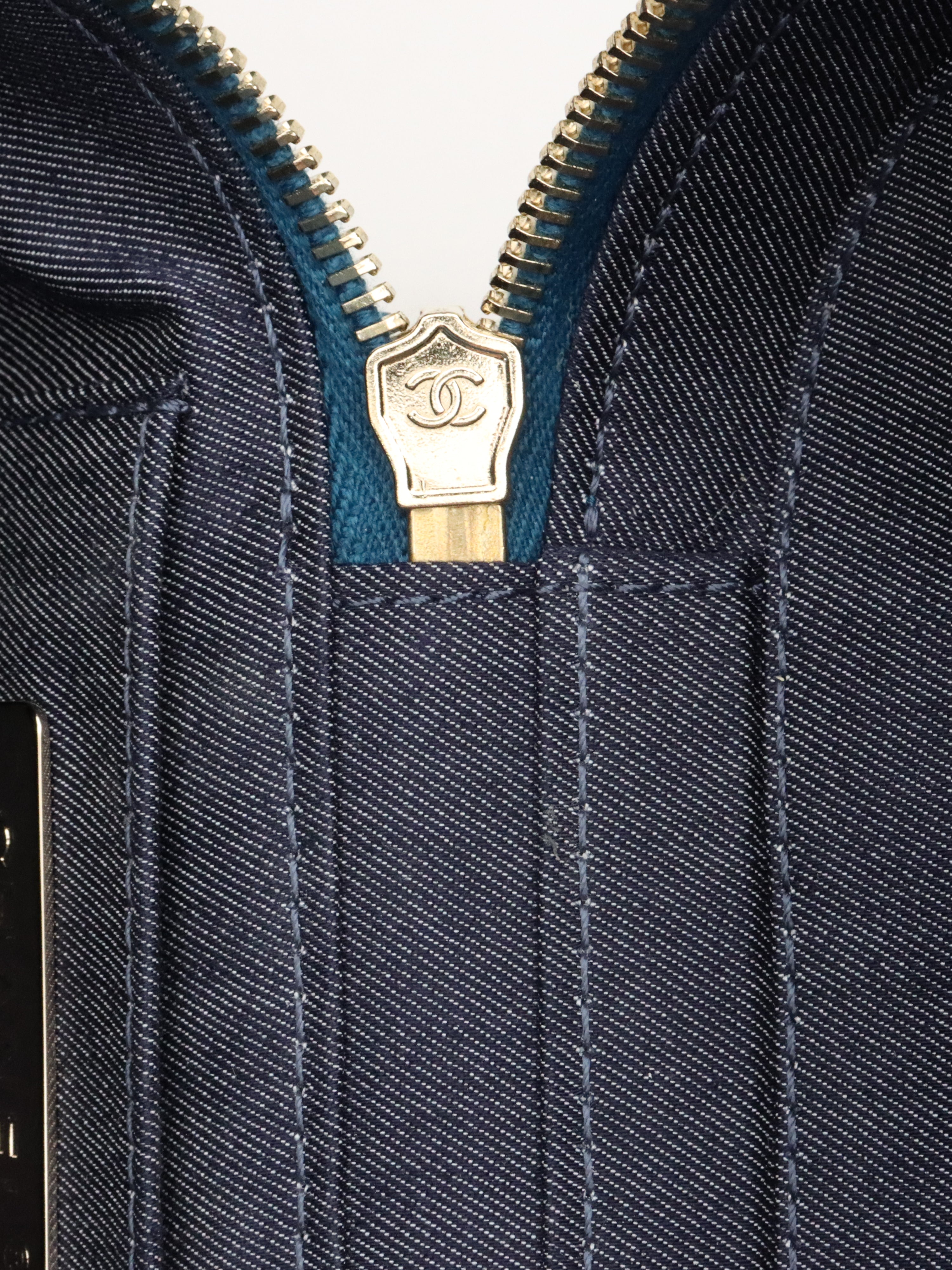 Chanel Blue CC Mania Vanity Case